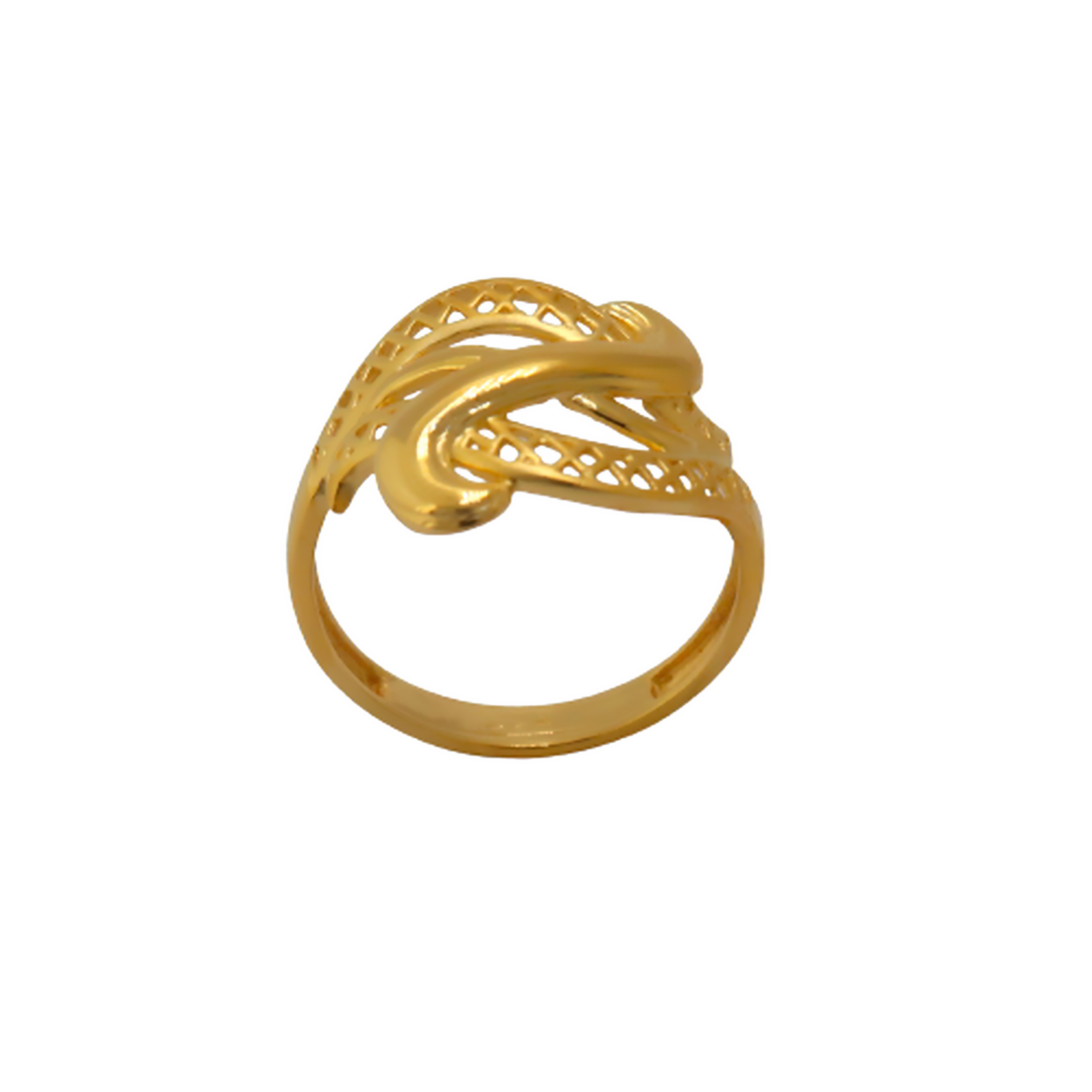 22k Gold Plain Designer Ring - Image 2
