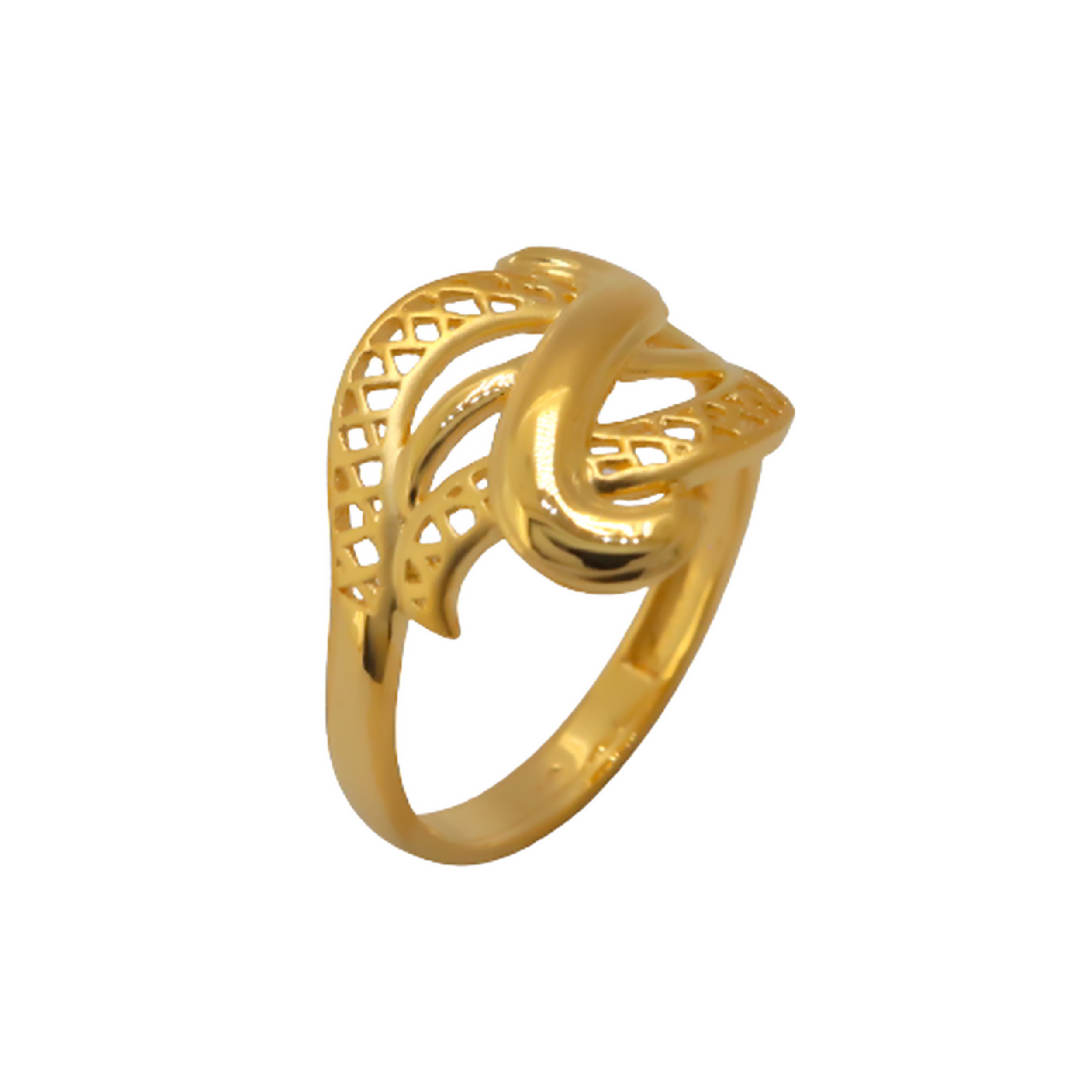 22k Gold Plain Designer Ring