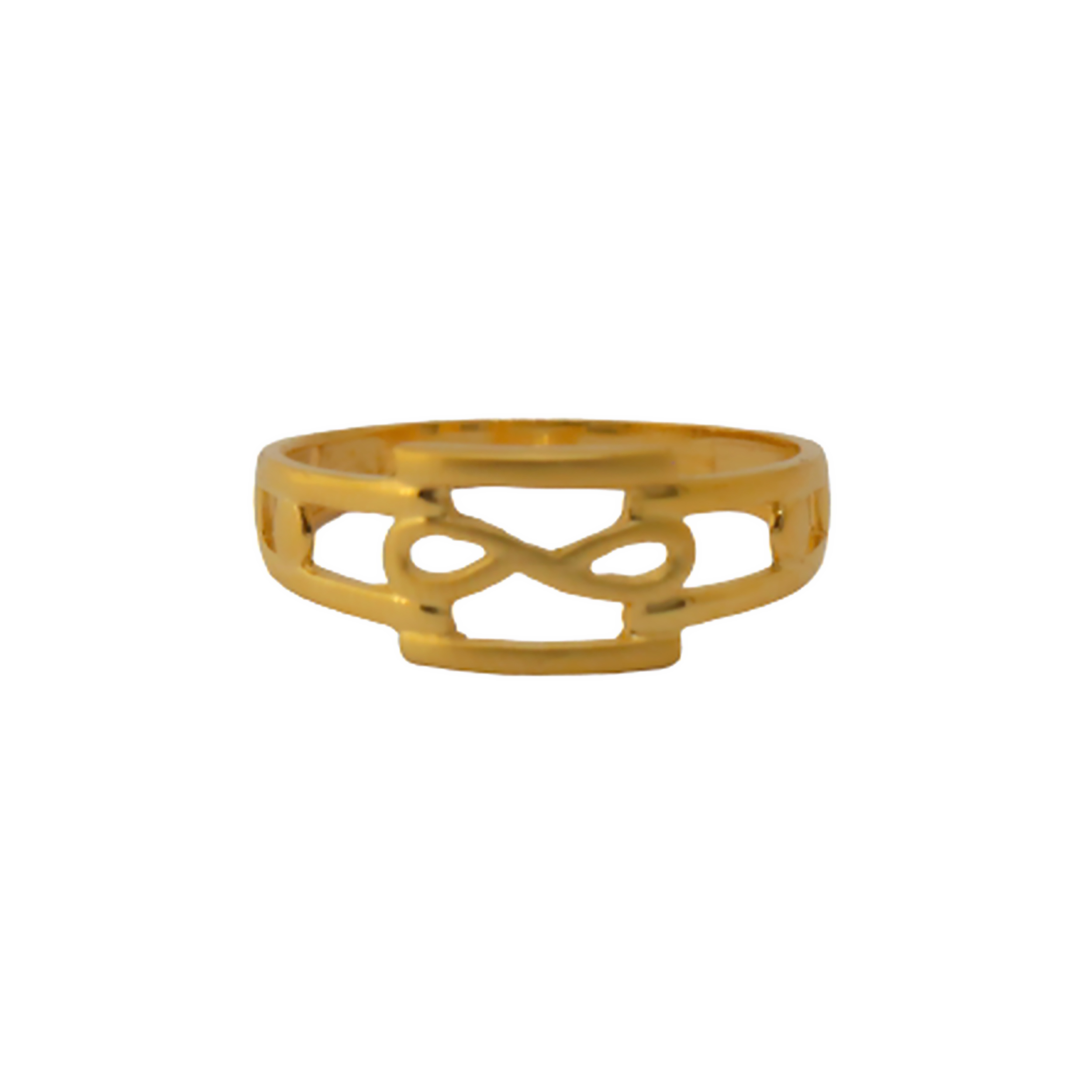 22k Gold Plain Connecting Ring - Image 2