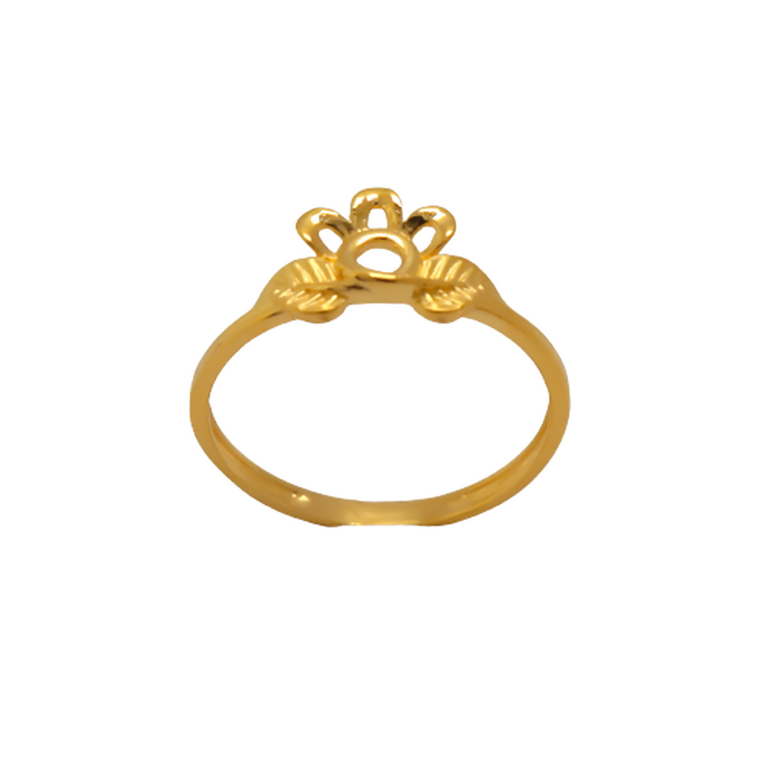 22k Gold Plain Stylish Ring