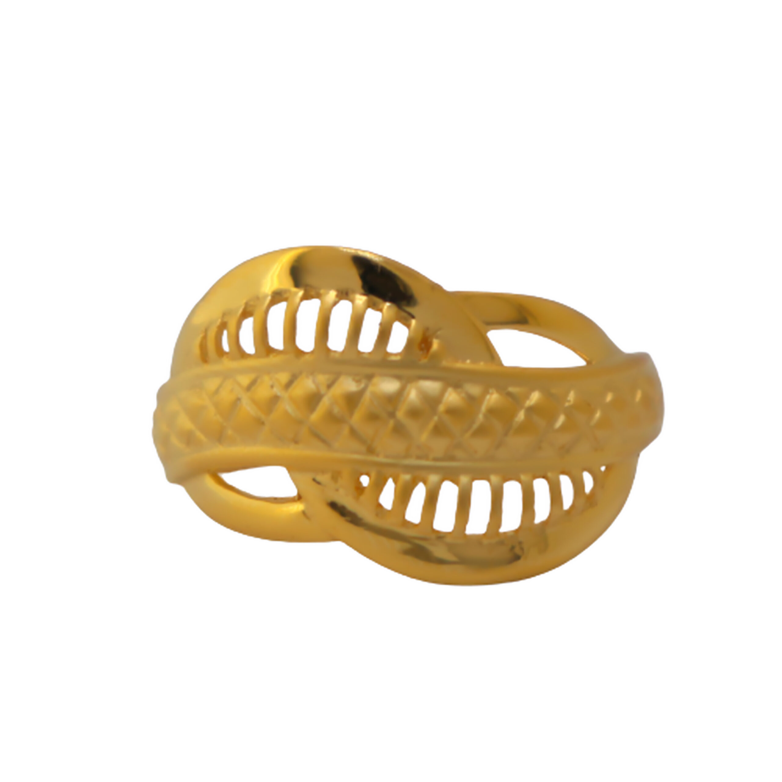 22k Gold Plain Unique Ring - Image 2