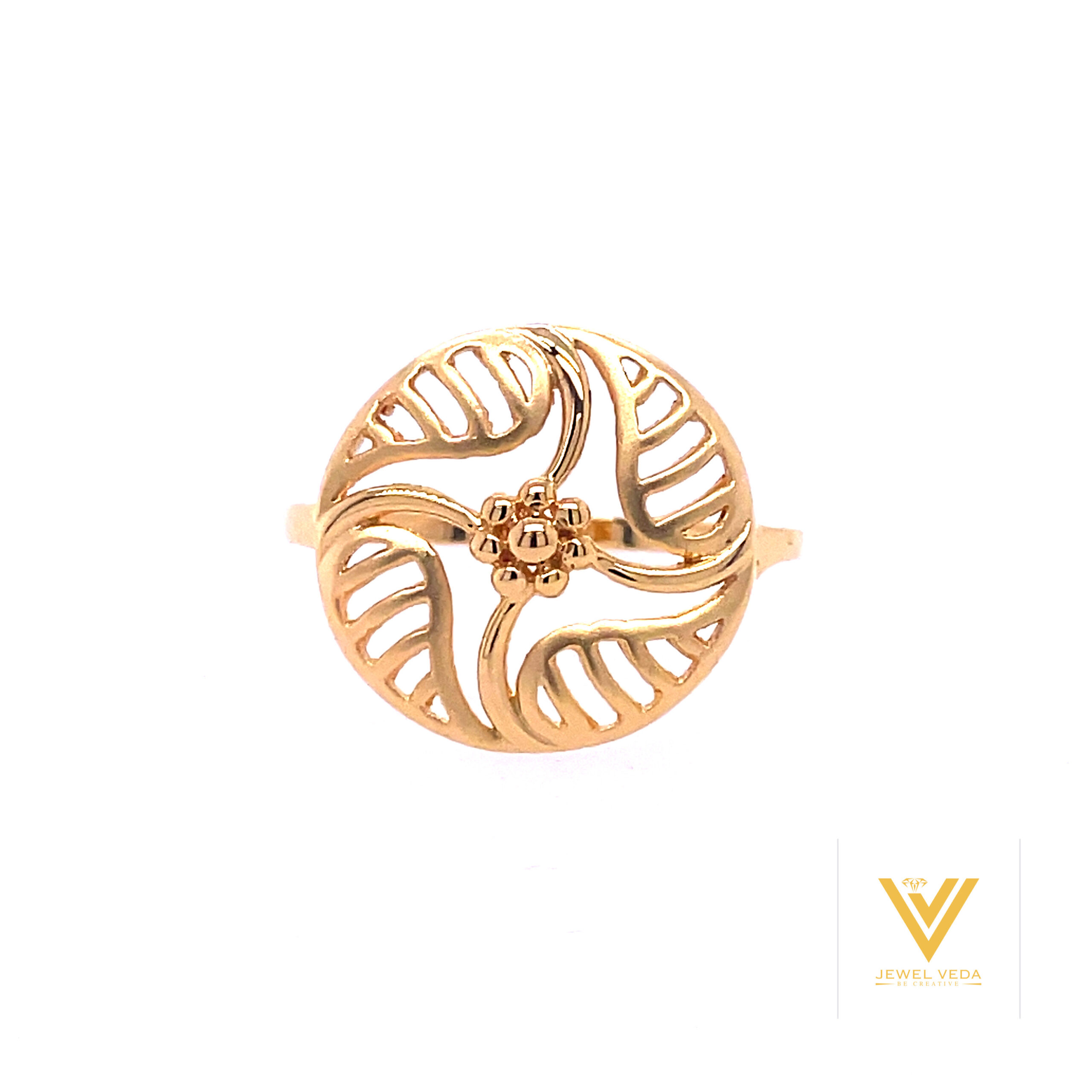 22k gold plain orval ring - Image 3