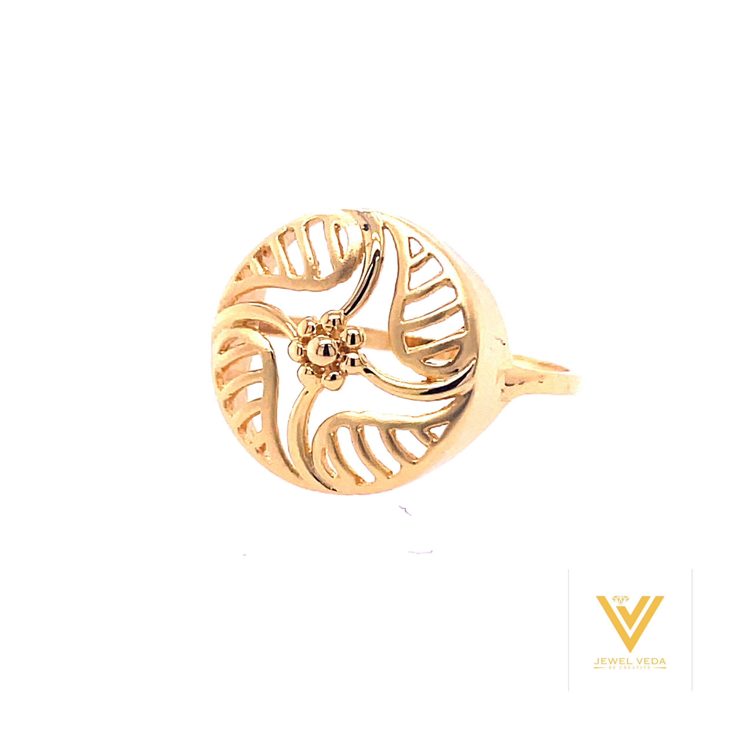 22k gold plain orval ring - Image 2