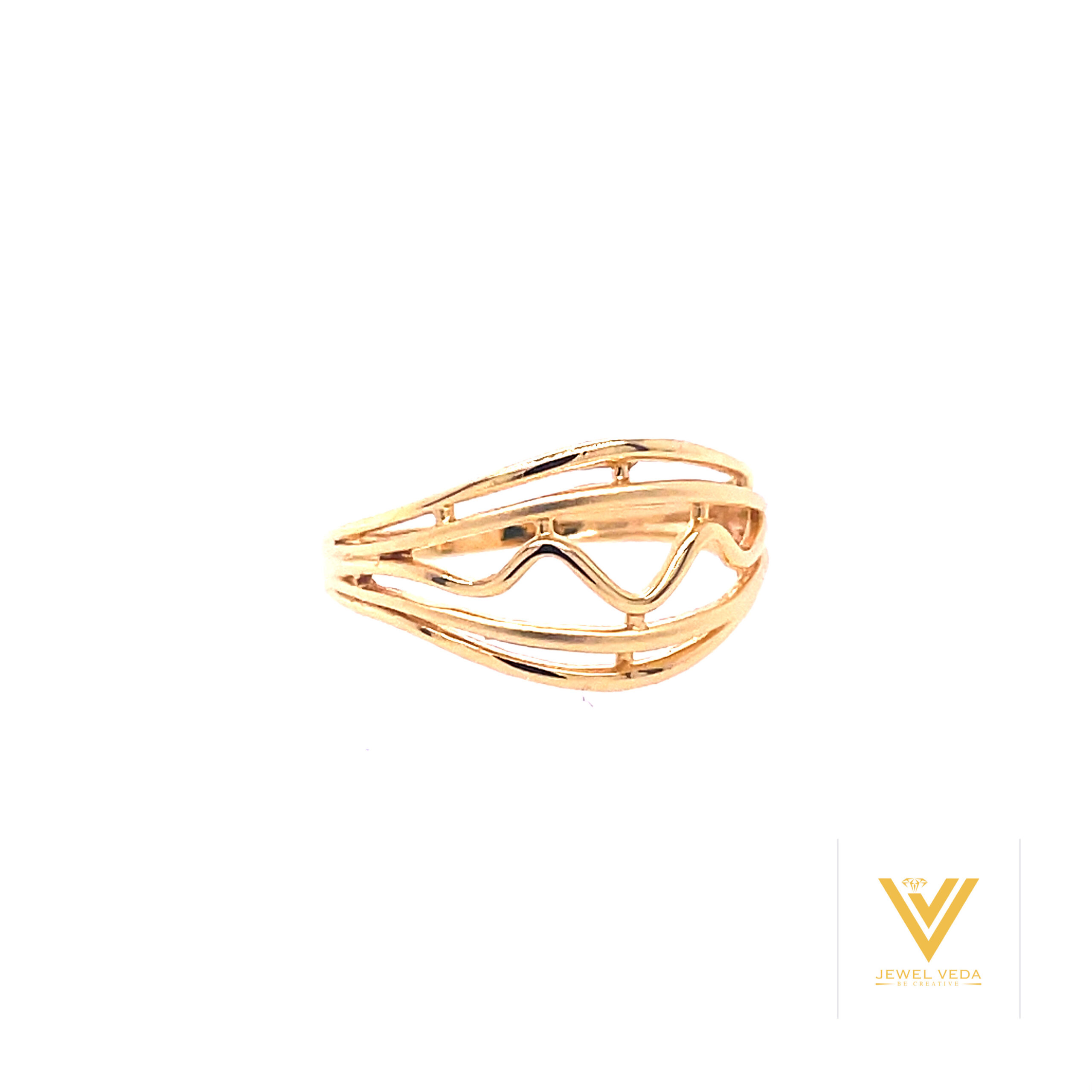 22k gold plain raisha ring