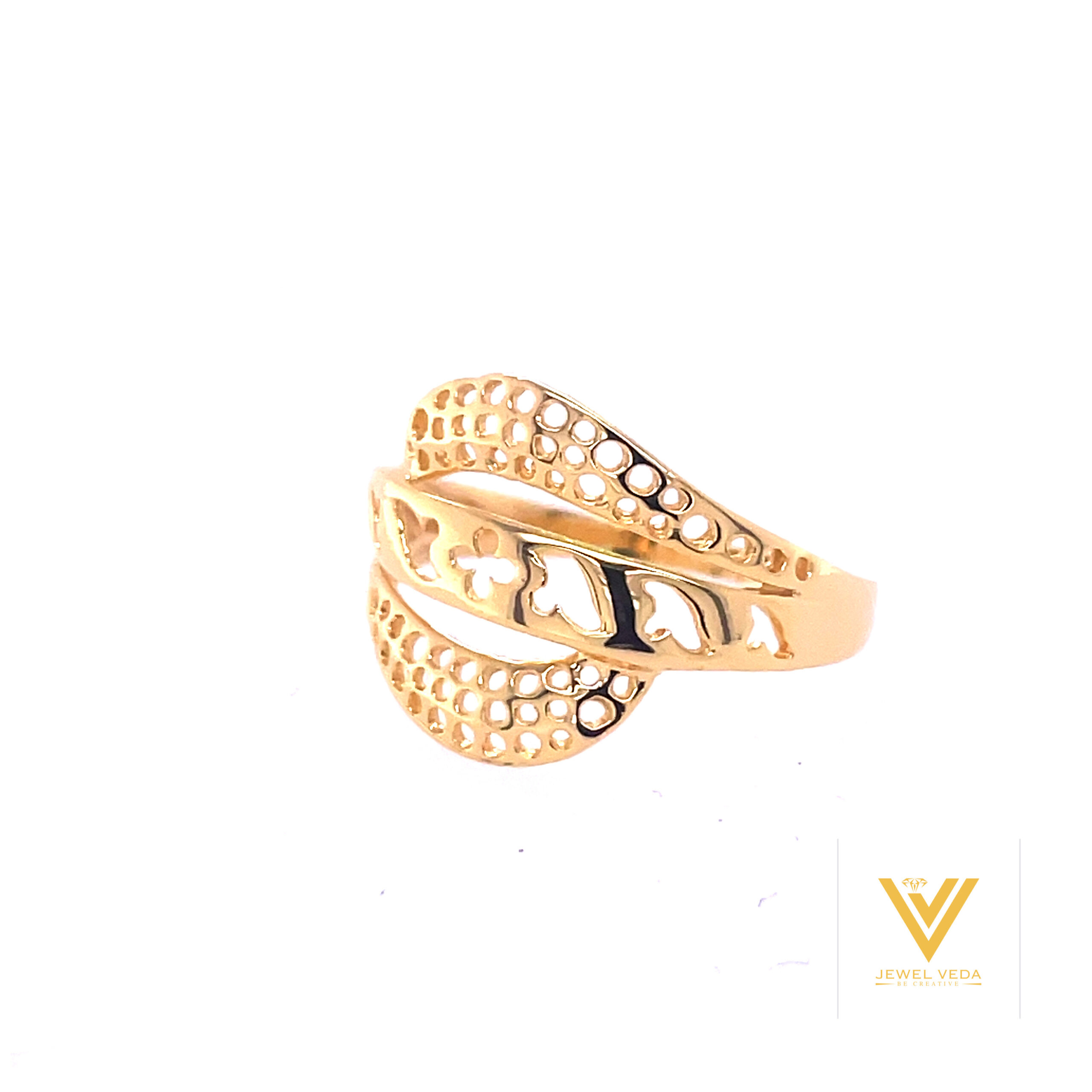 22k Gold Plain Uraa Ring - Image 2