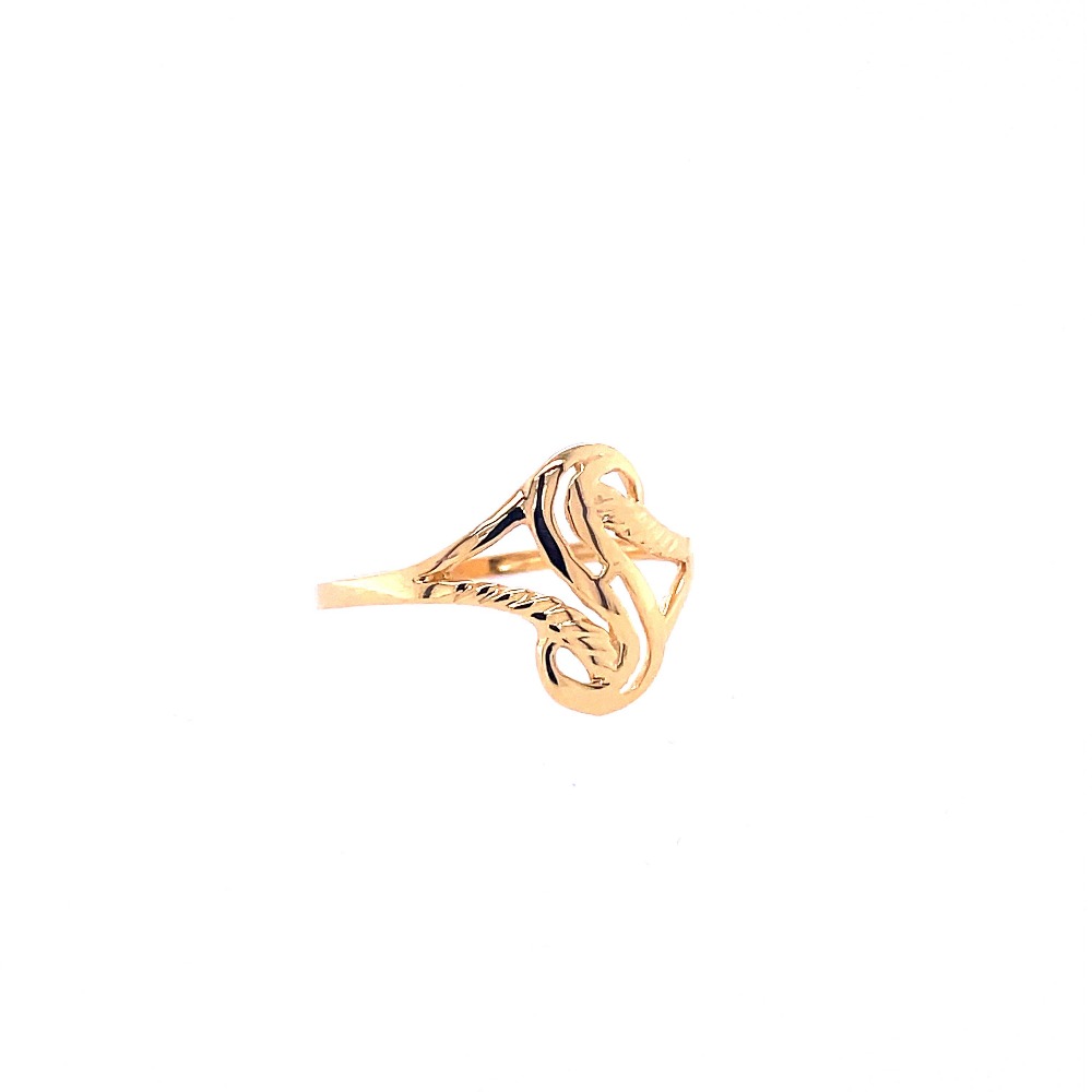 22k gold plain regal curve ring - Image 4