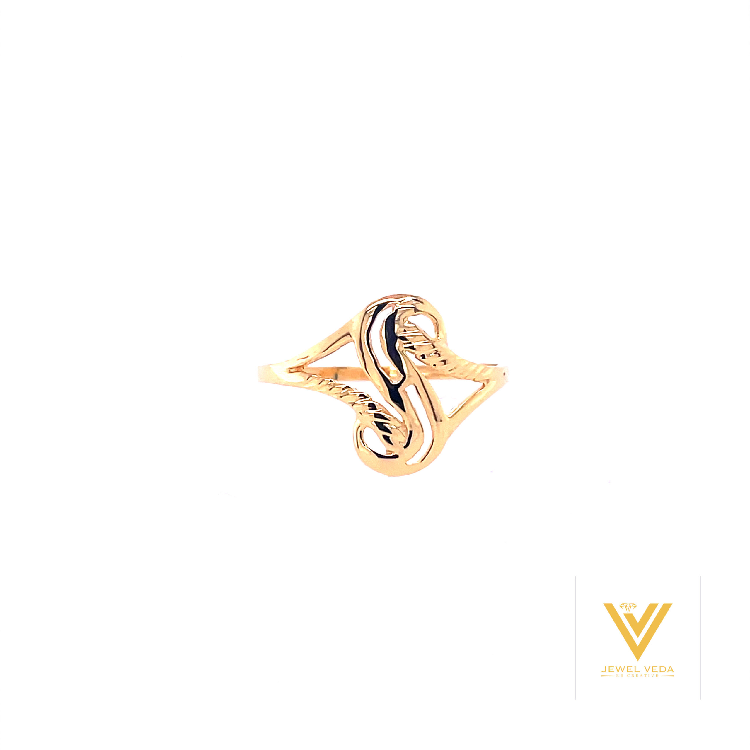 22k gold plain regal curve ring - Image 3