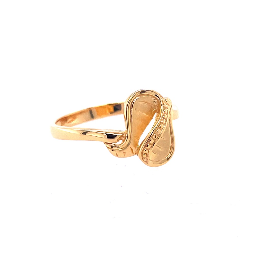 22k gold plain blossom ring - Image 4