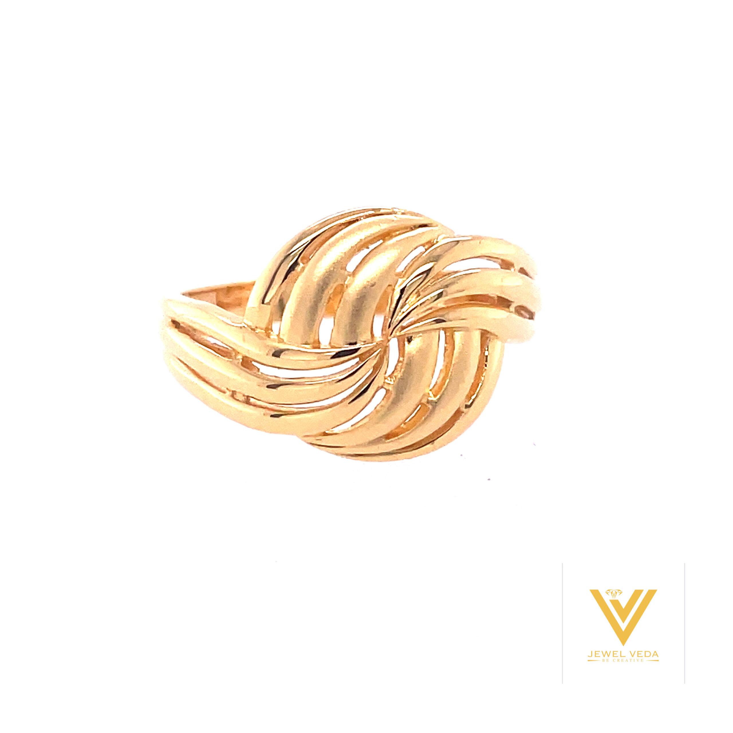 22k Gold Plain Rolling Gold Ring - Image 3