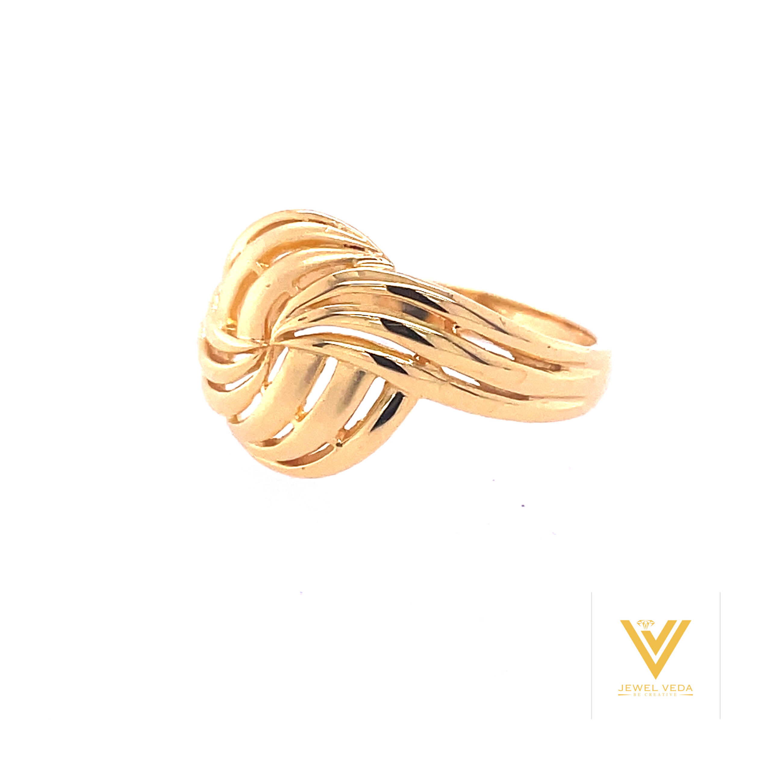 22k Gold Plain Rolling Gold Ring - Image 2