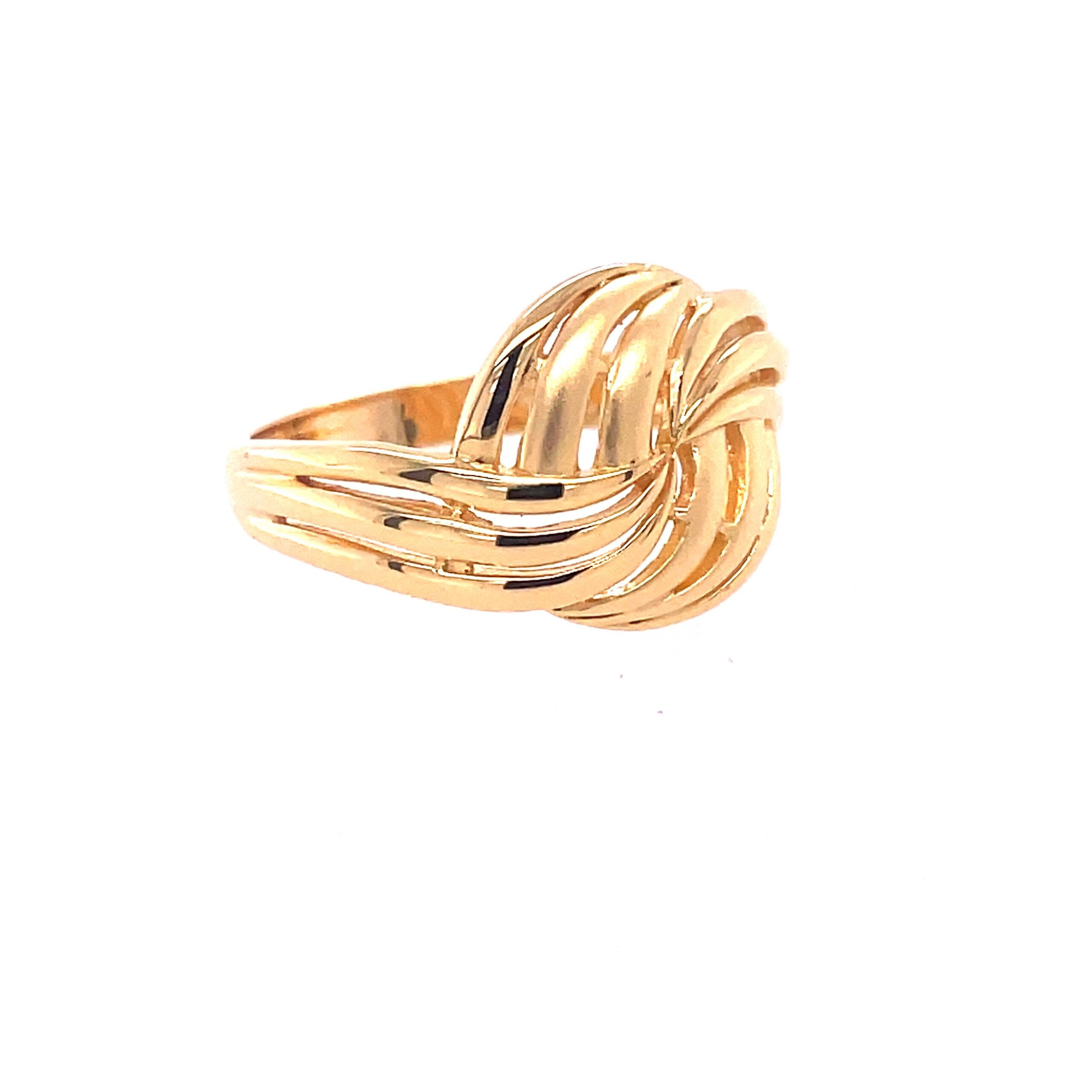22k Gold Plain Rolling Gold Ring