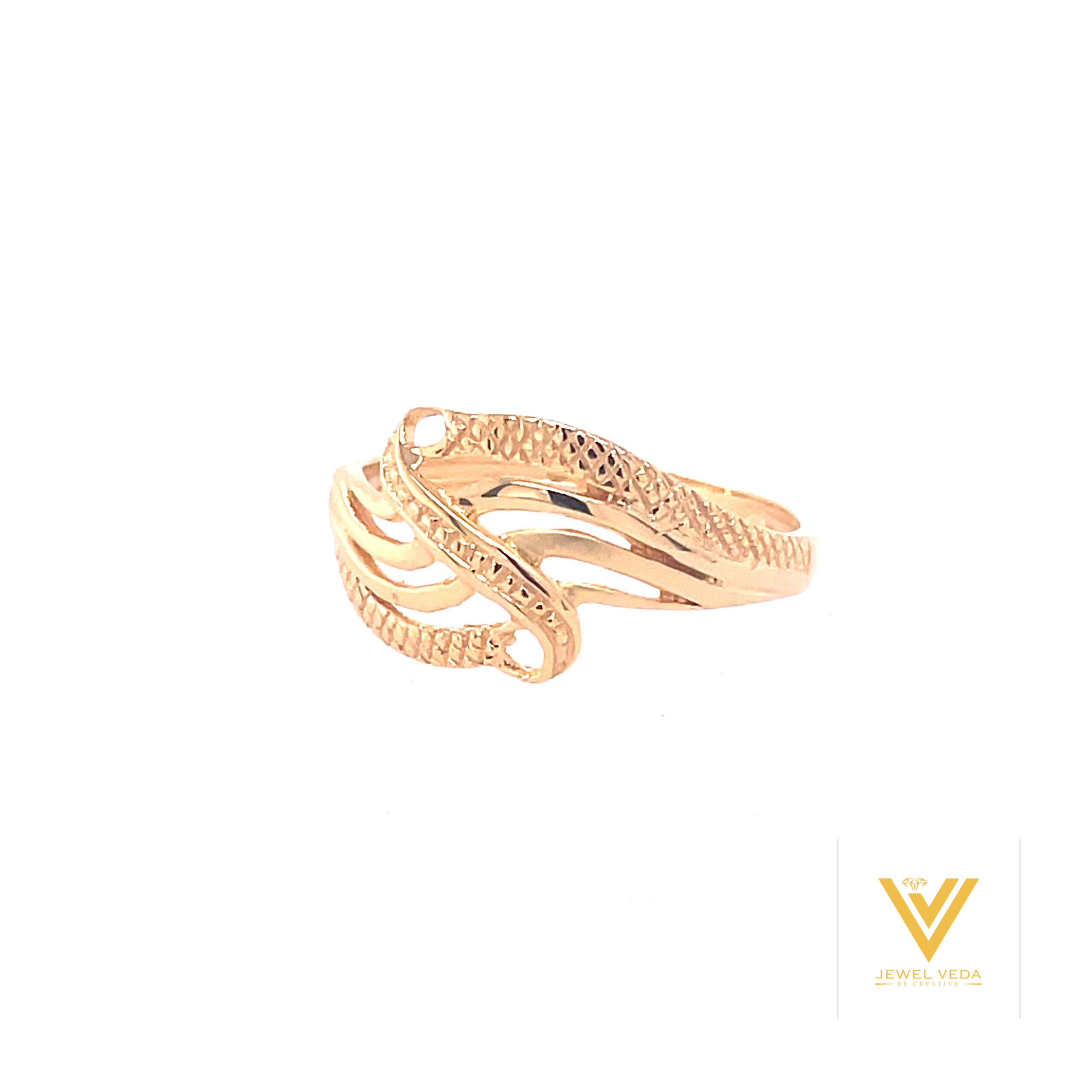 22k gold plain layers ring - Image 2