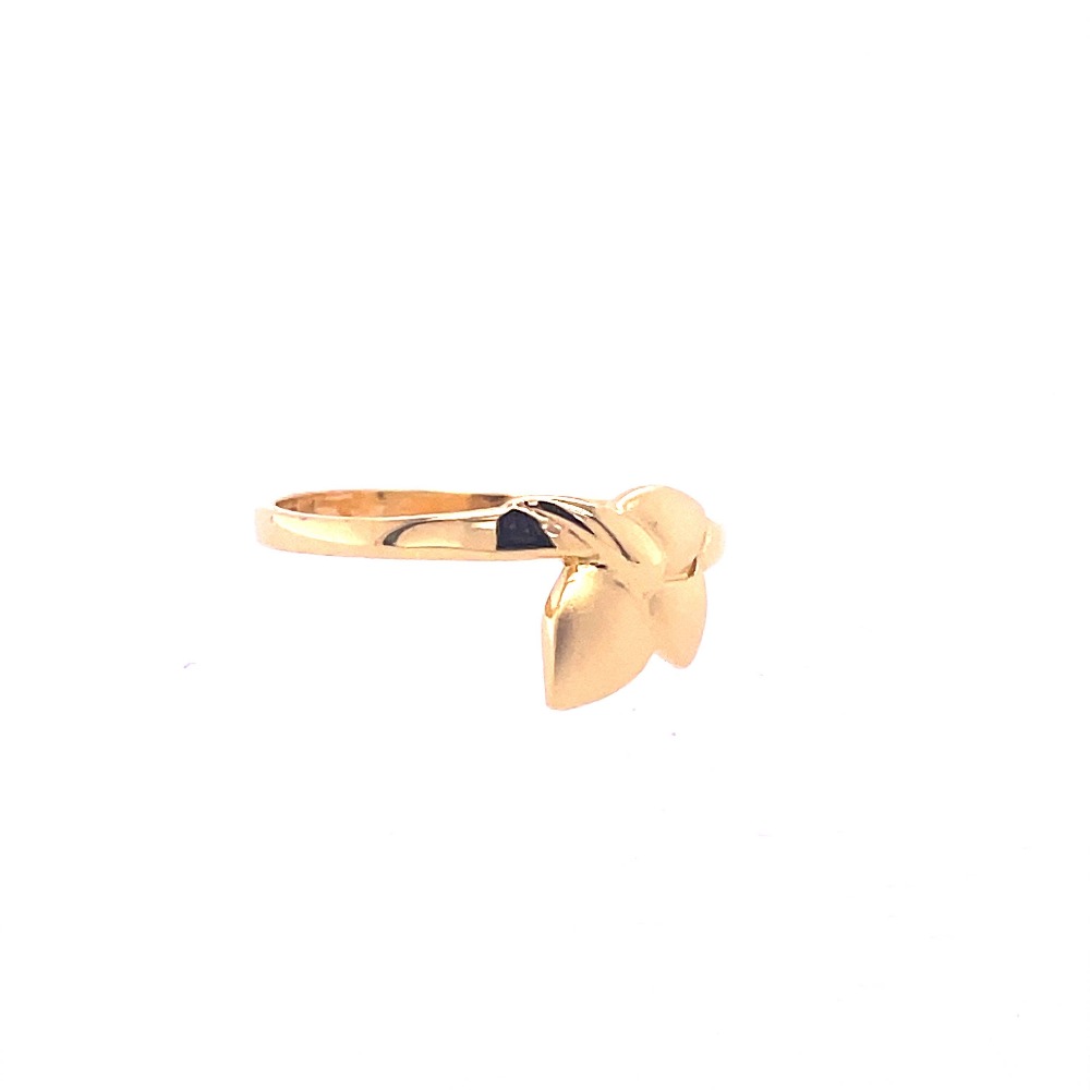 22k gold plain floral ring - Image 4