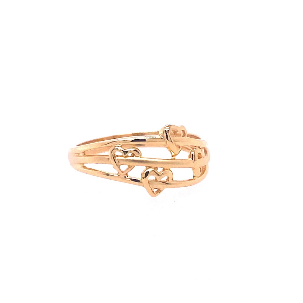 22k gold plain heart of gold ring - Image 4