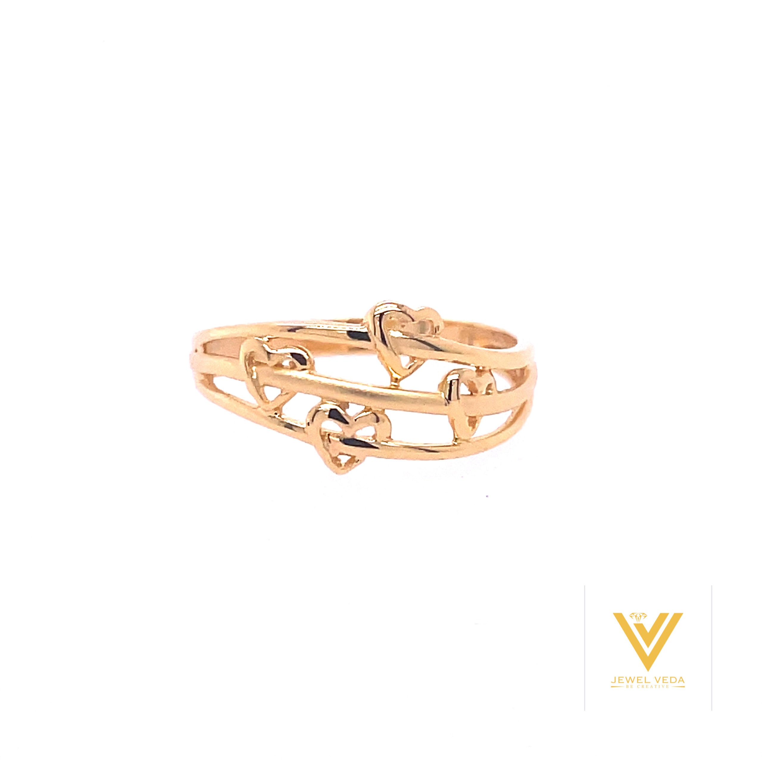 22k gold plain heart of gold ring - Image 3