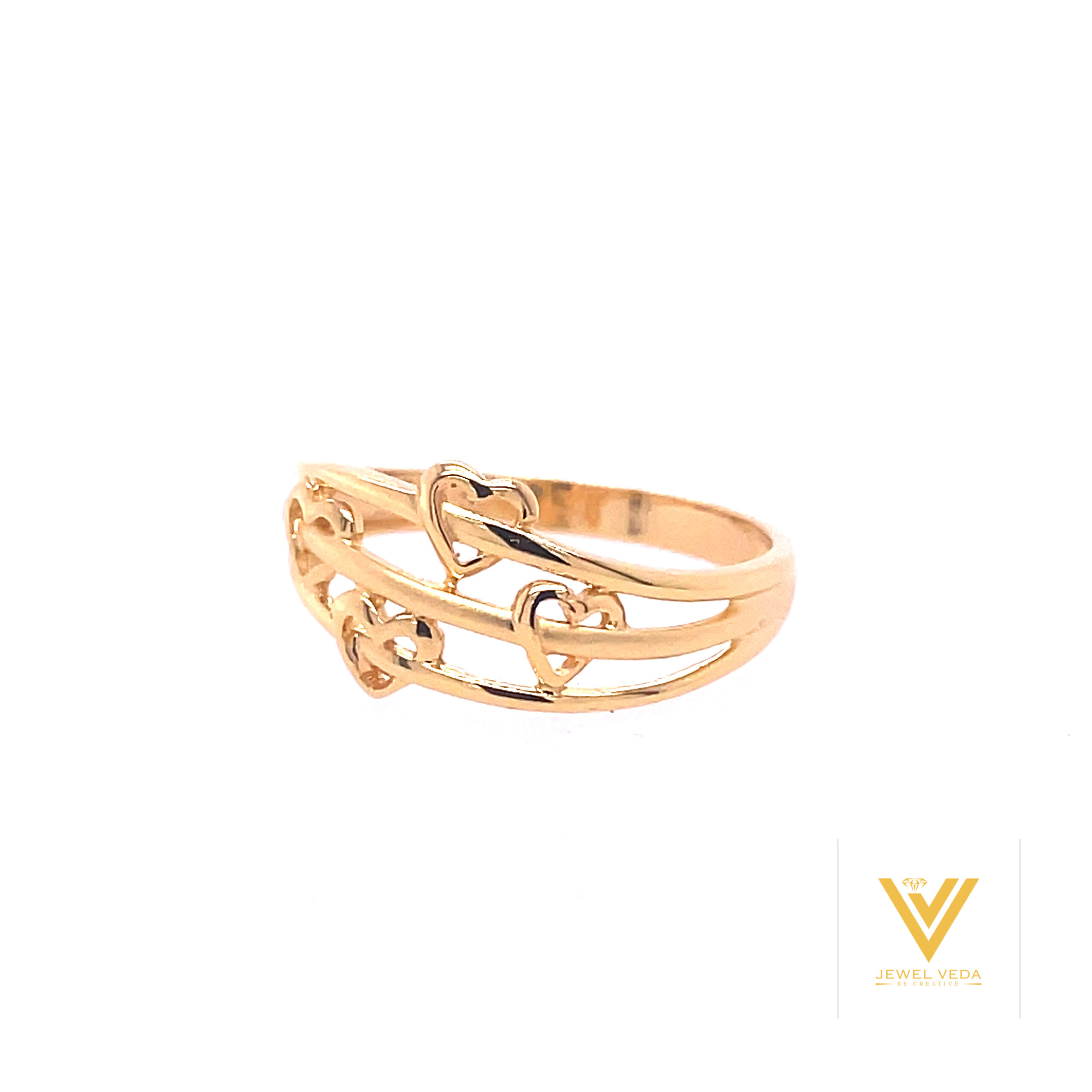 22k gold plain heart of gold ring - Image 2