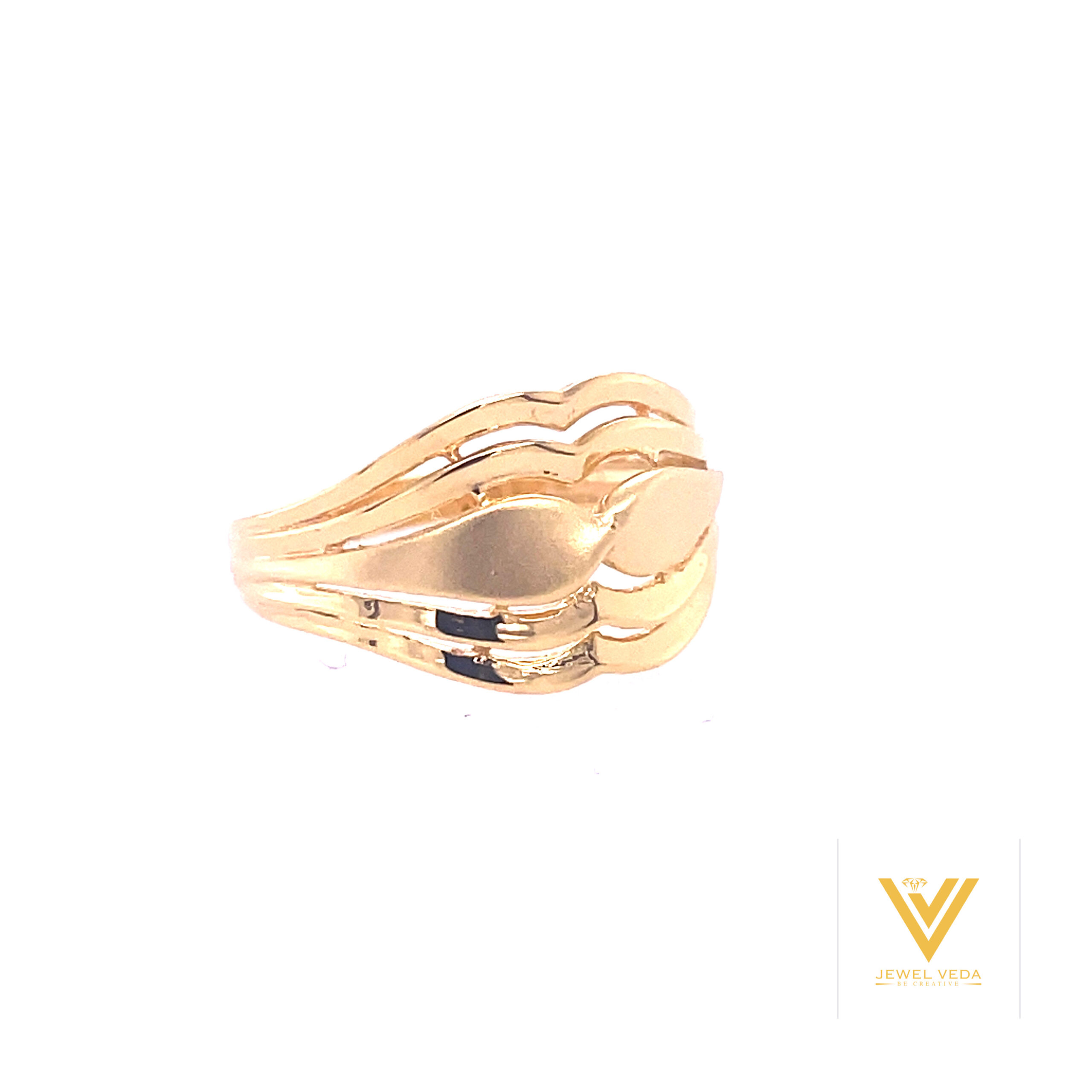 22k gold plain elegant ring