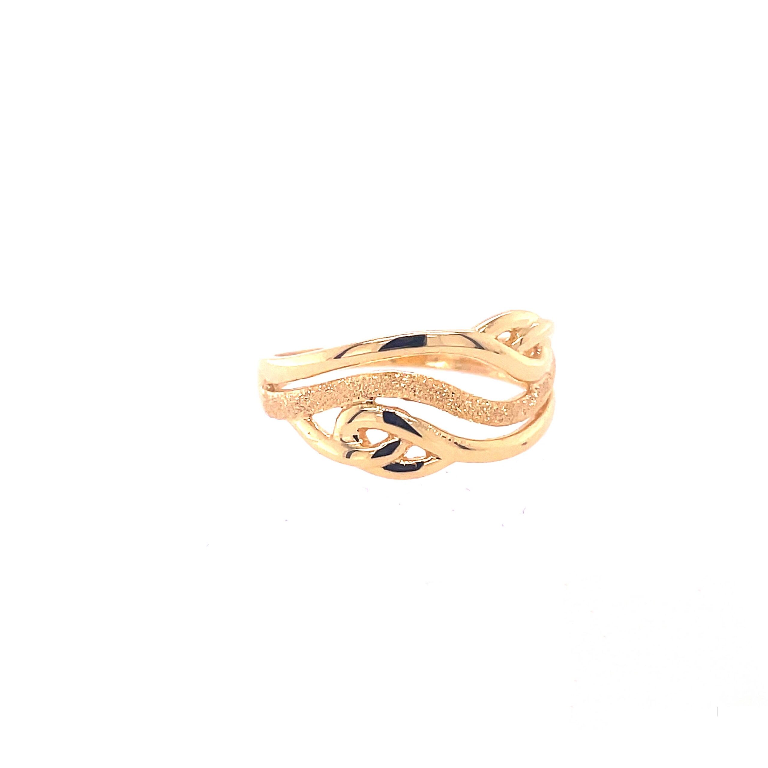 22k Gold Plain Stylish Ring