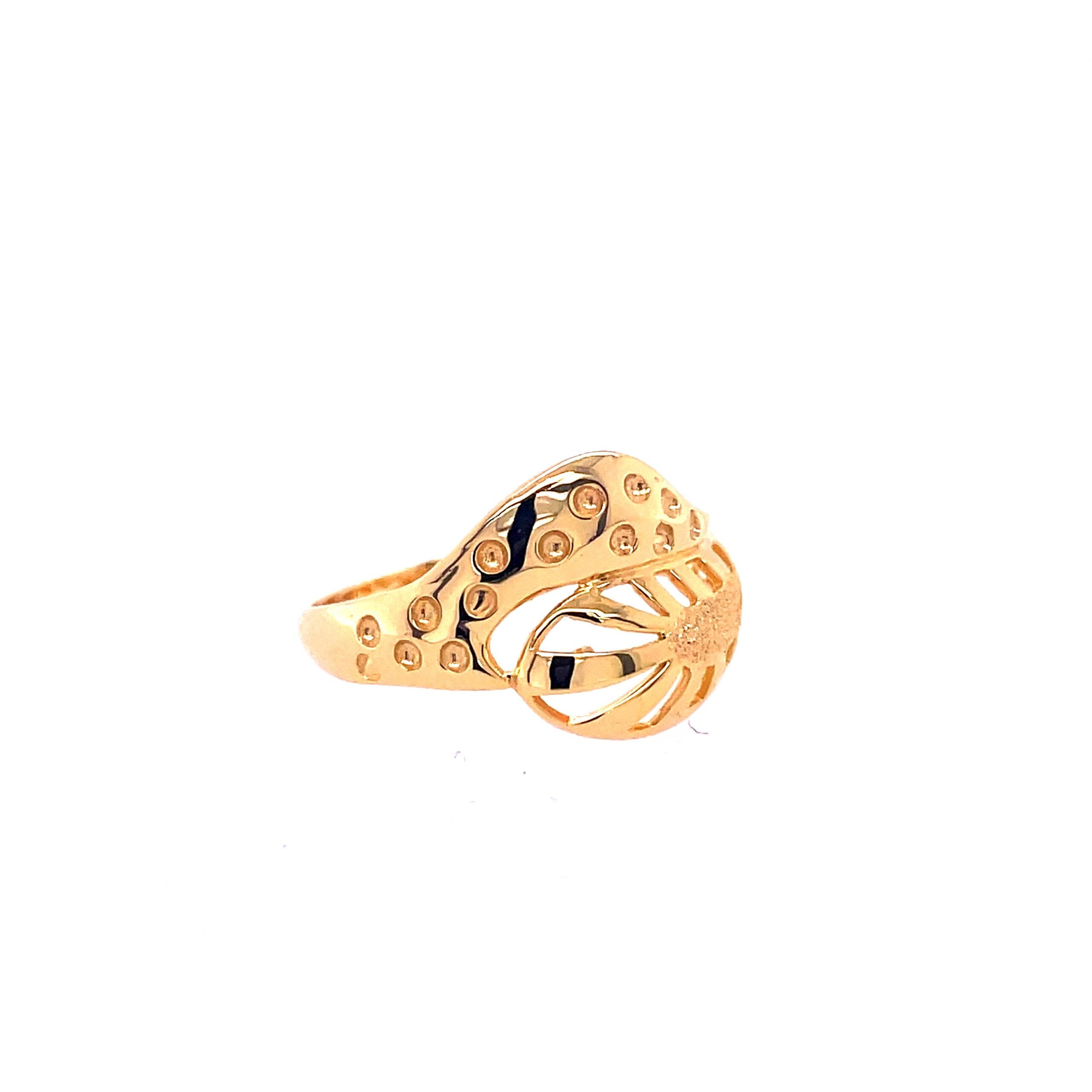 22k Gold Plain Traditional Ring