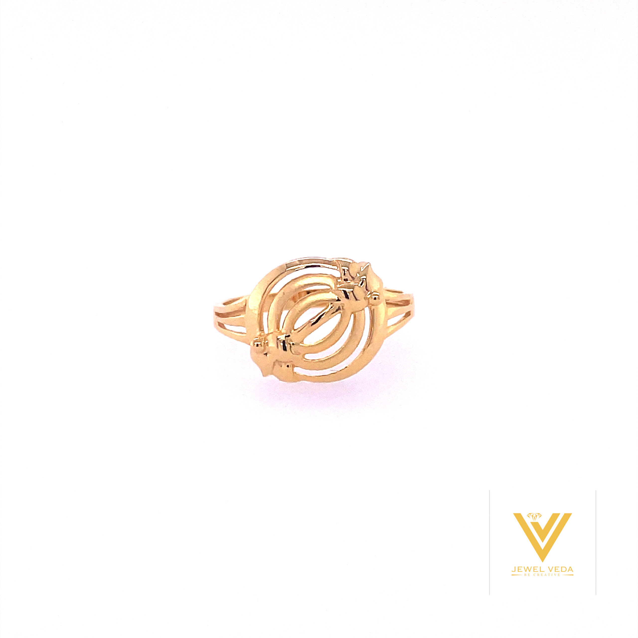 22k Gold Plain Circle Ring - Image 3