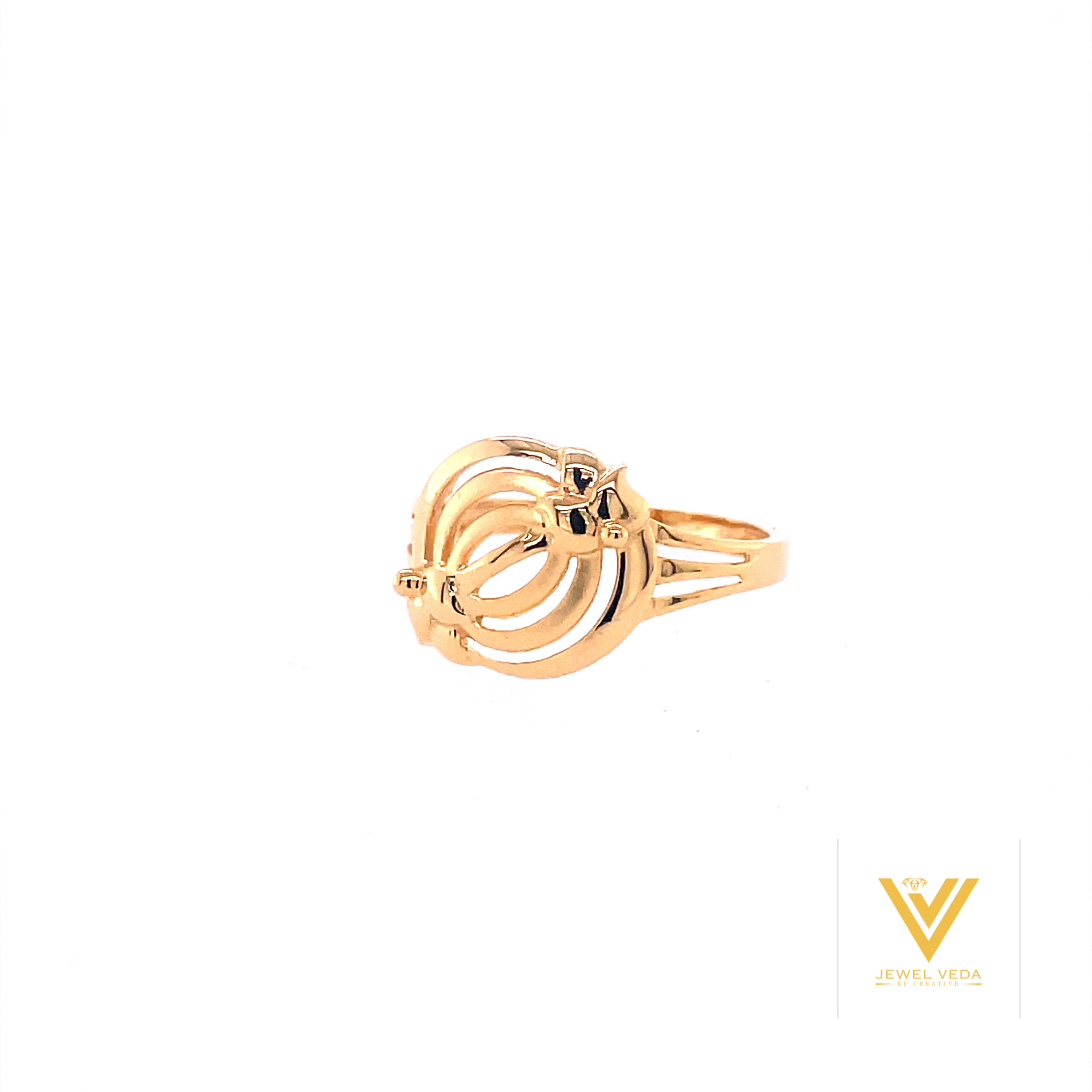 22k Gold Plain Circle Ring - Image 2