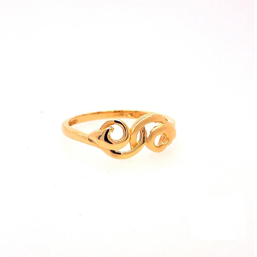 22k gold plain circle ring - Image 4