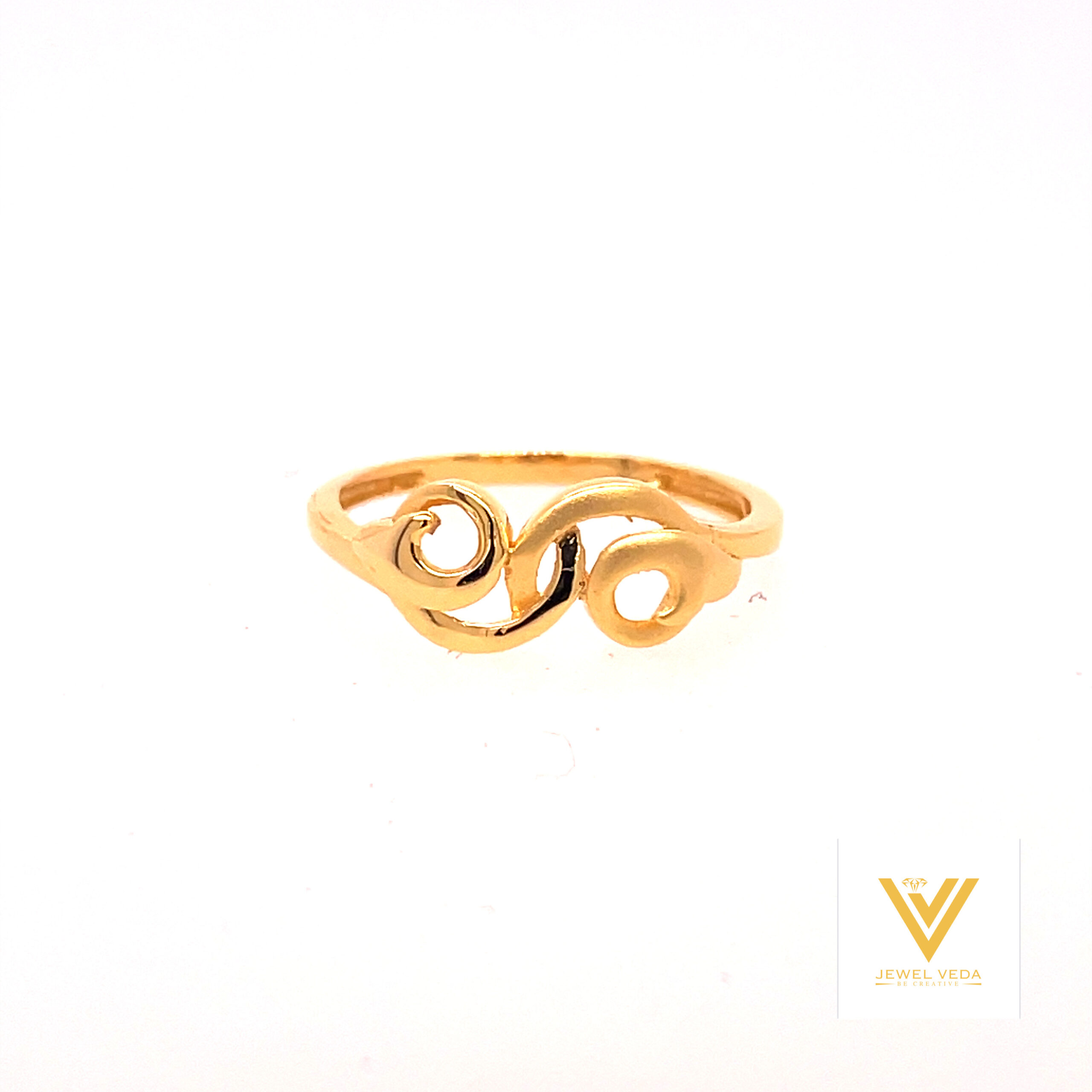 22k gold plain circle ring - Image 3