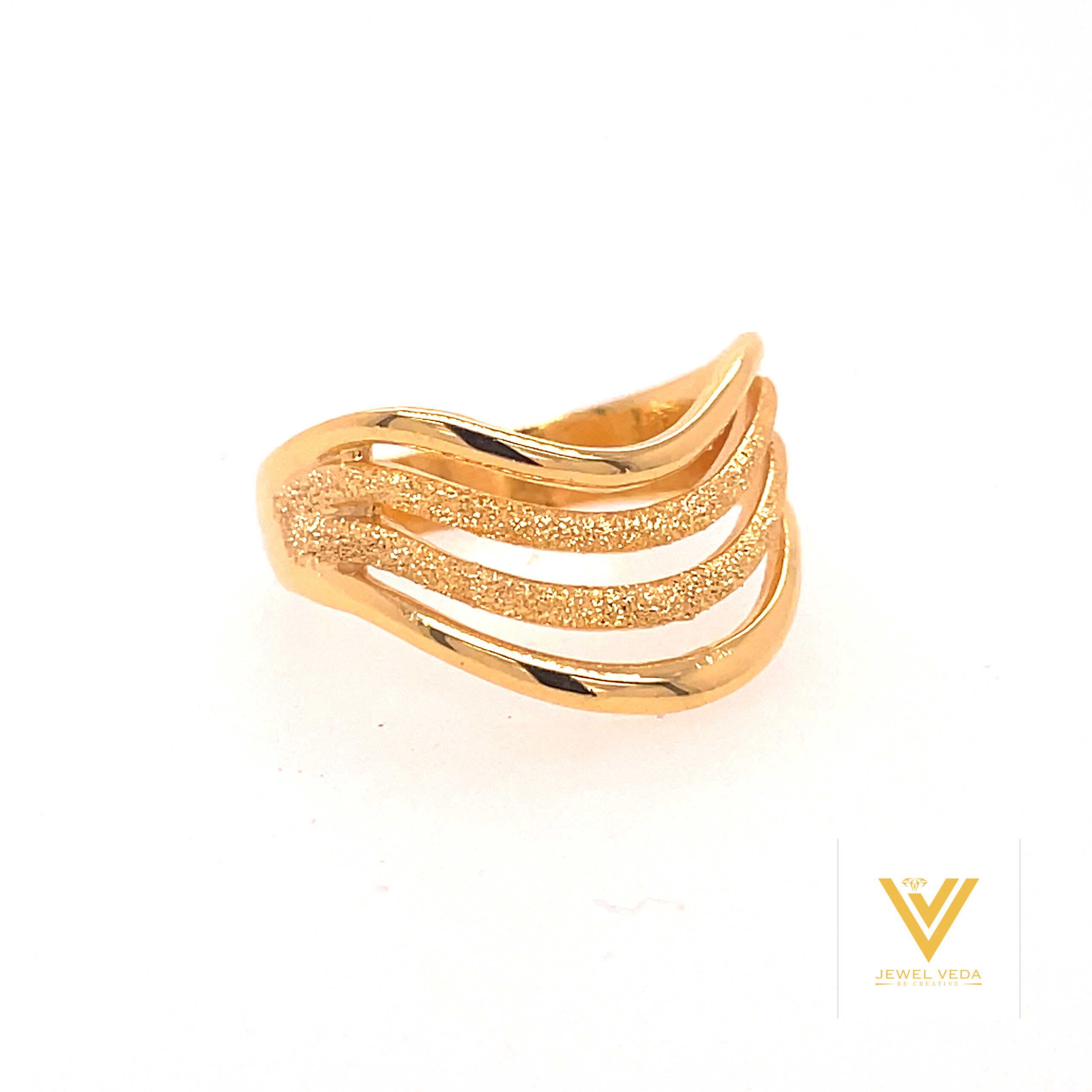 22k Gold Plain Layer Ring - Image 2