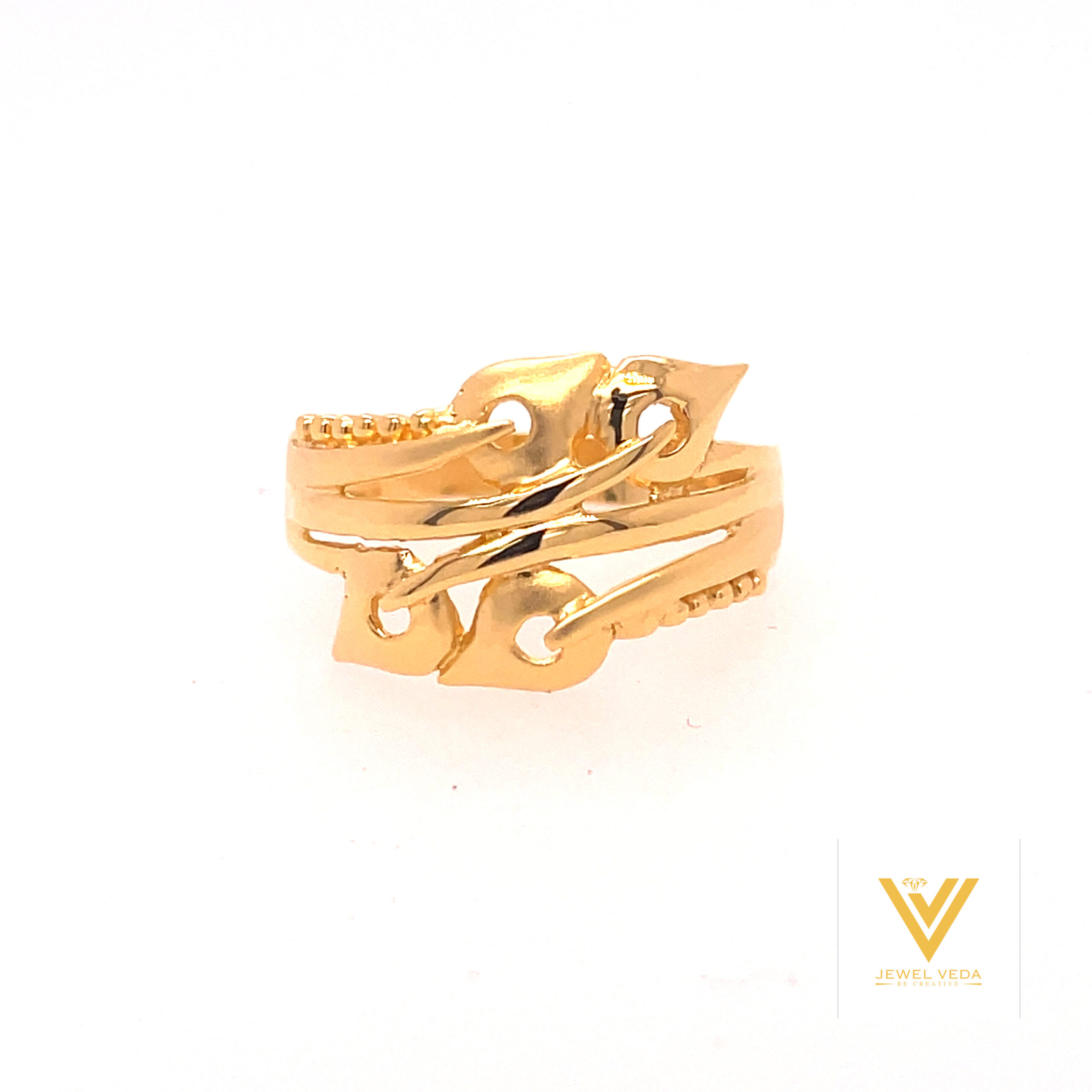 22k gold plain unique ring - Image 3