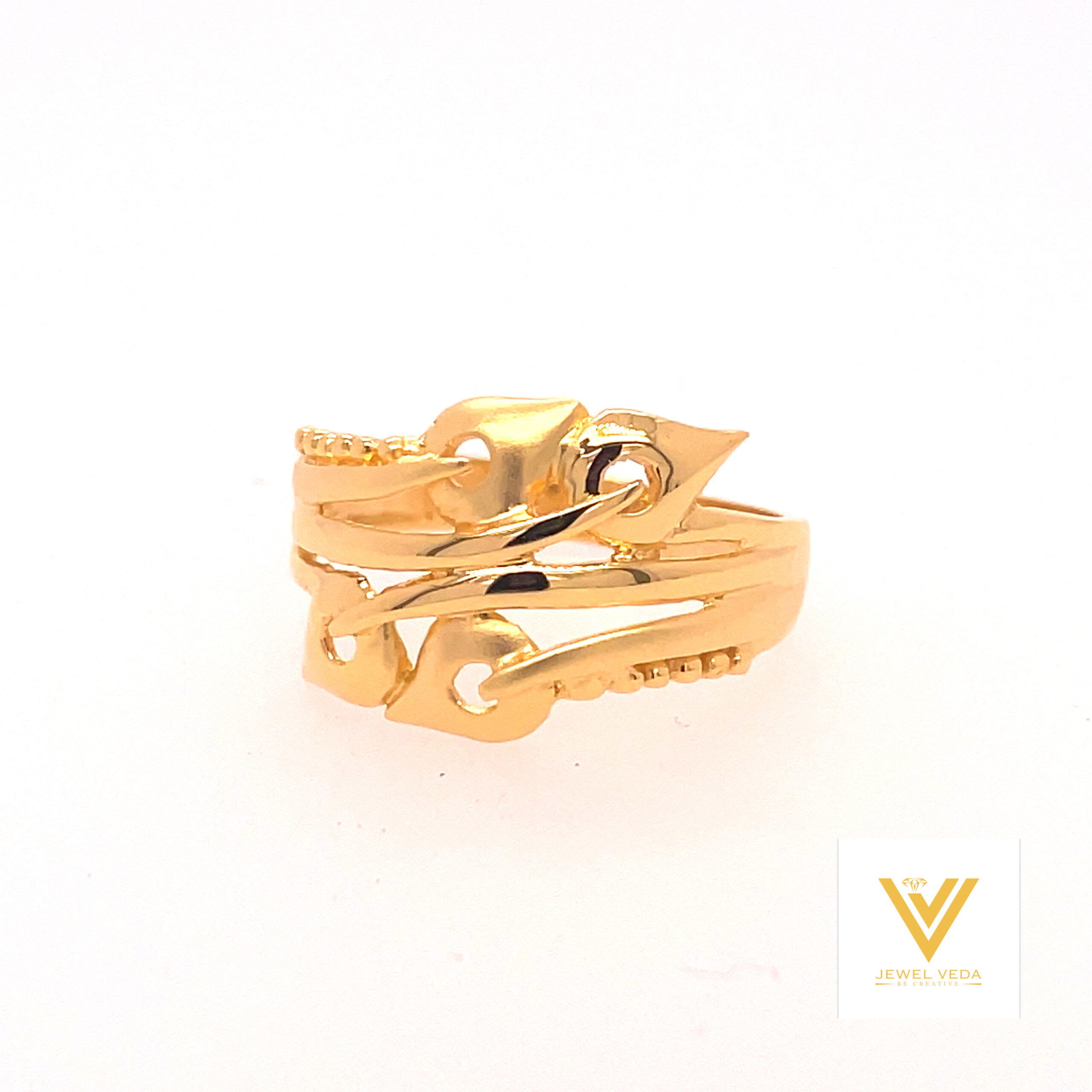 22k gold plain unique ring - Image 2