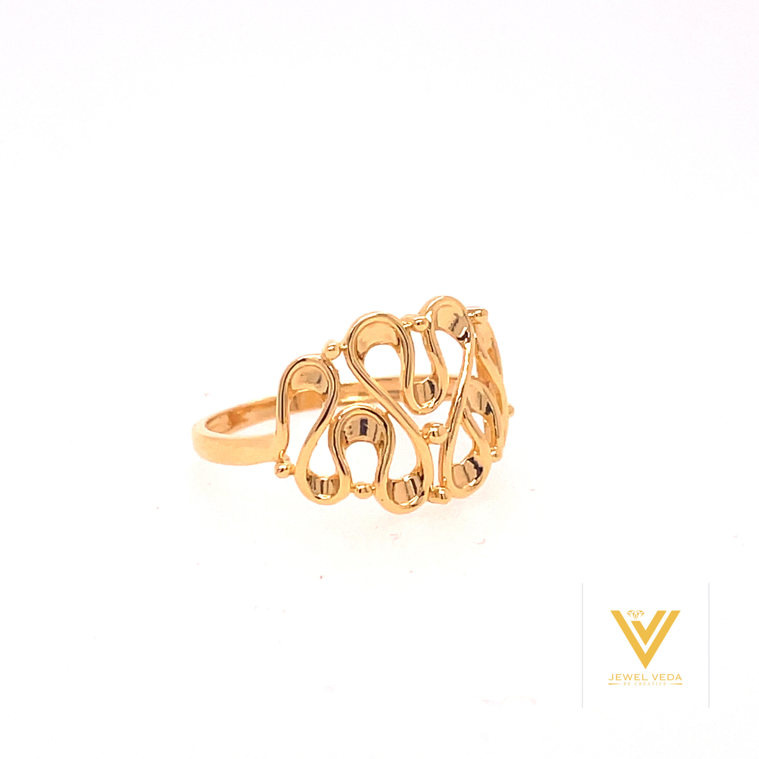 22k gold plain beautiful ring