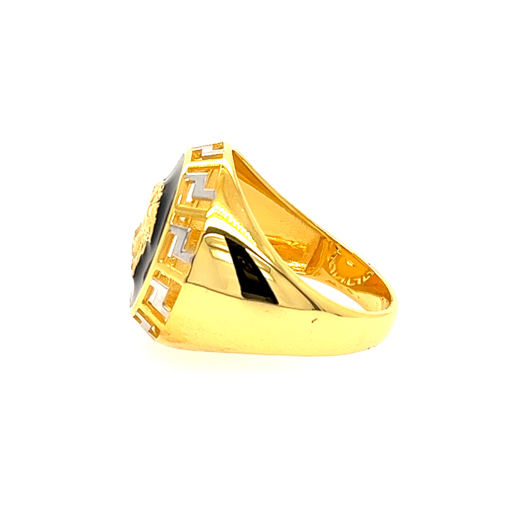 22K gold Big Versace Ring - Image 4