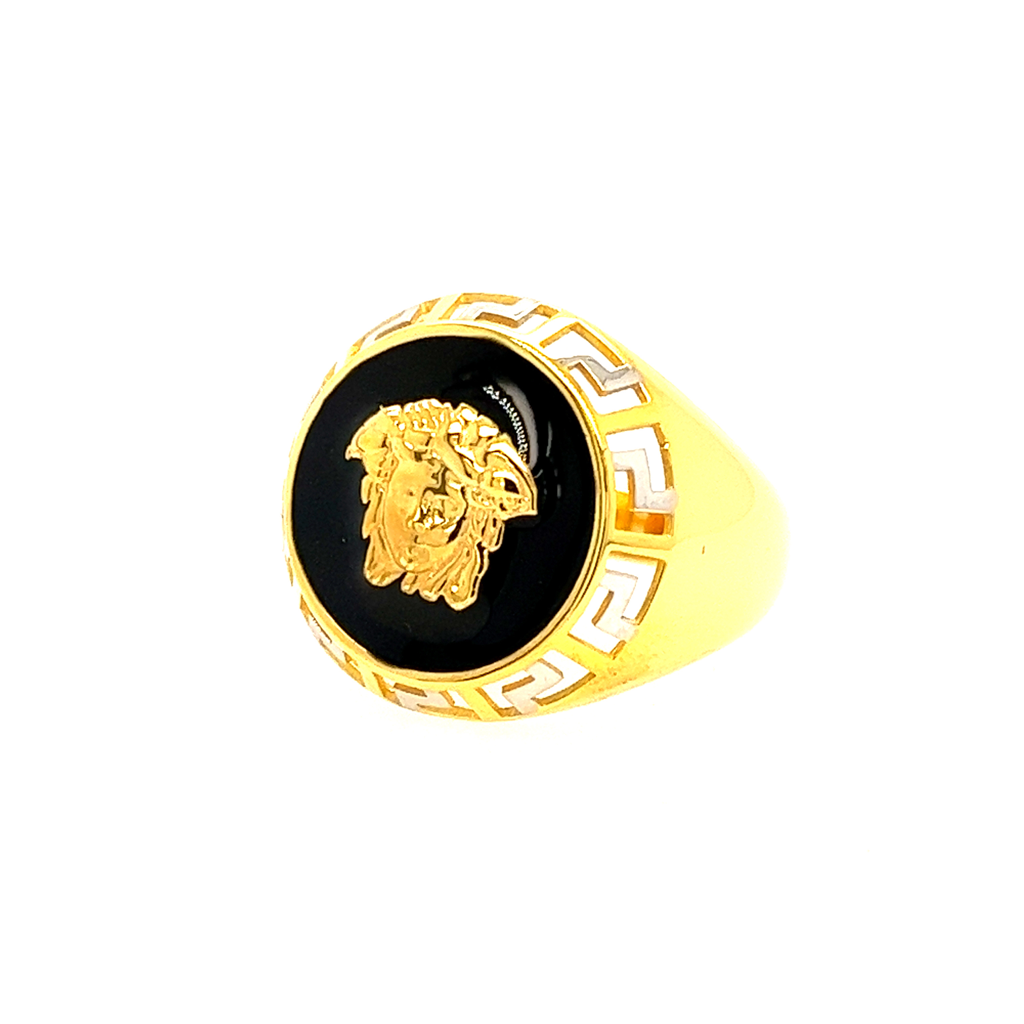 22K gold Big Versace Ring - Image 2