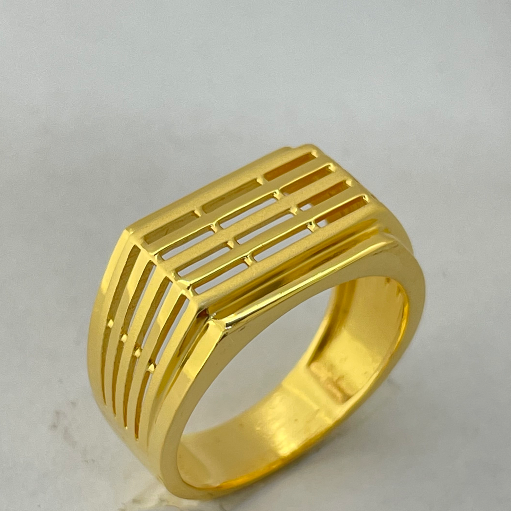 22K Gold 6 line ring - Image 3