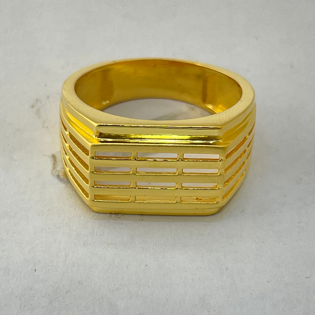 22K Gold 6 line ring - Image 2