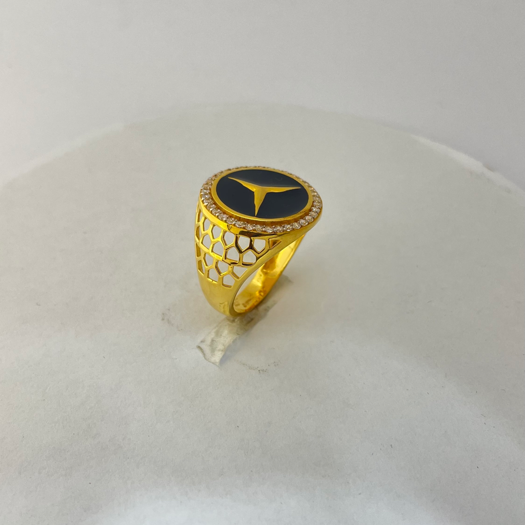 22K gold Big Mercedes Ring - Image 3