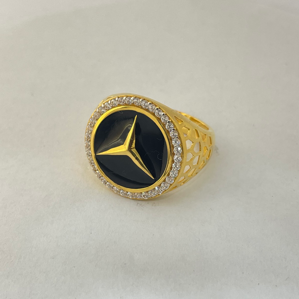22K gold Big Mercedes Ring - Image 2