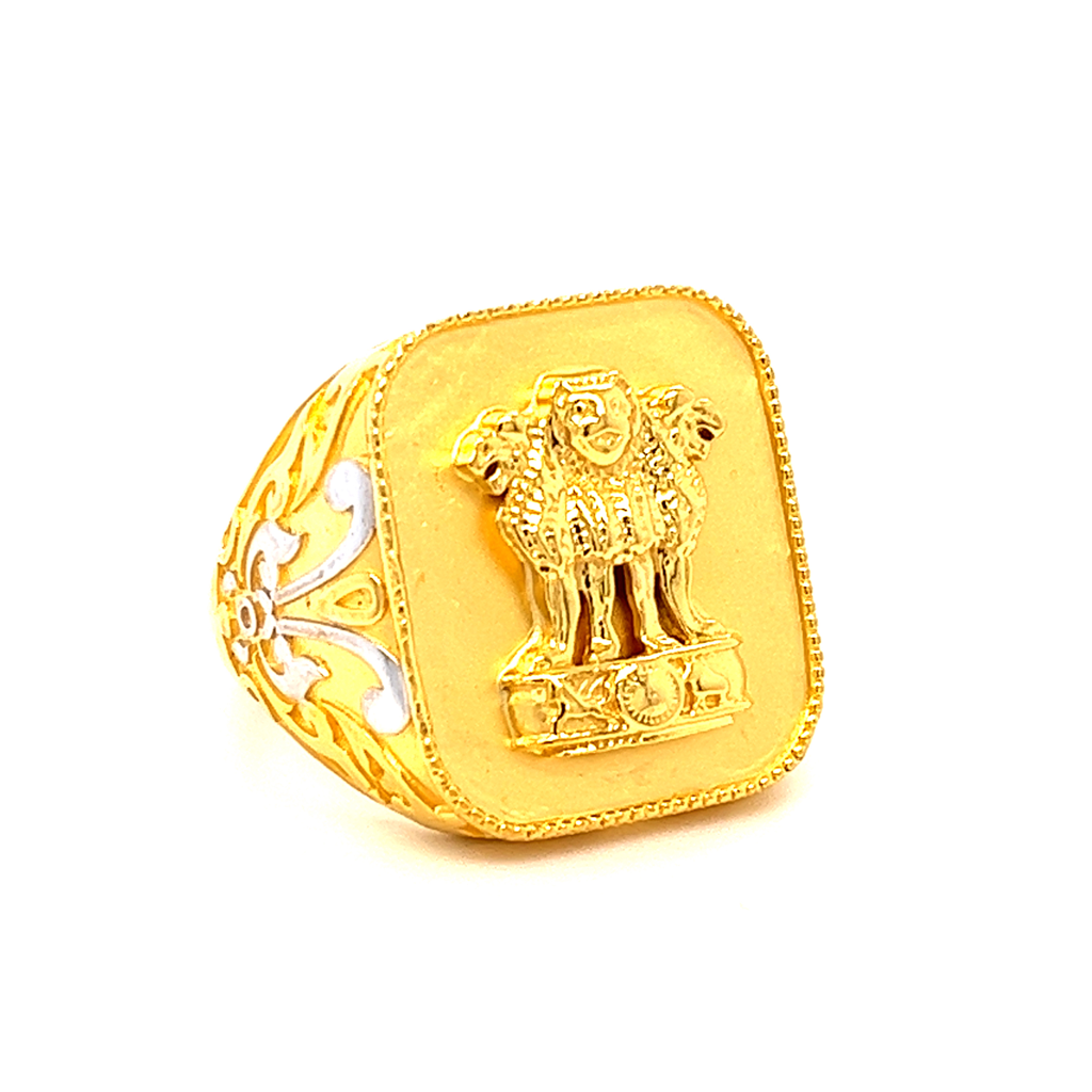 22K Ashoka Lion Ring