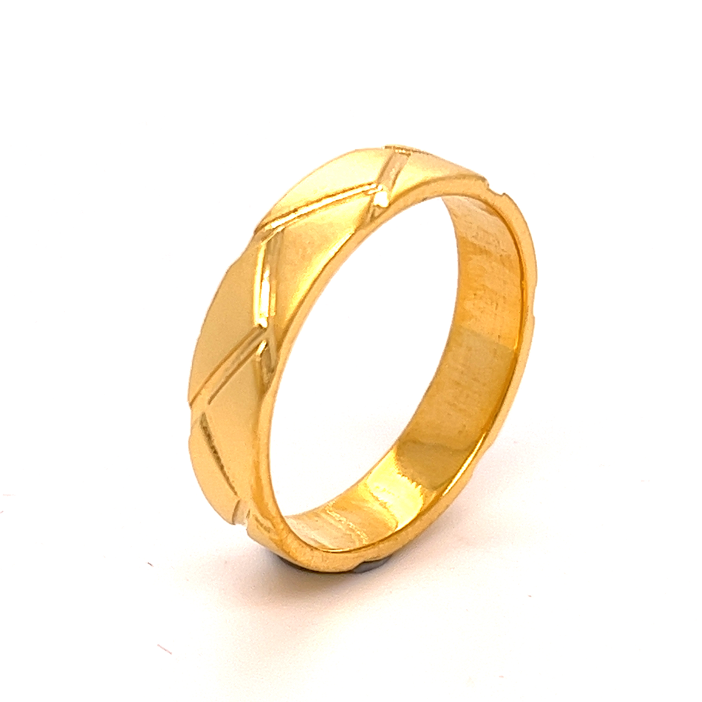 22k Gold Cabana bands Ring - Image 3