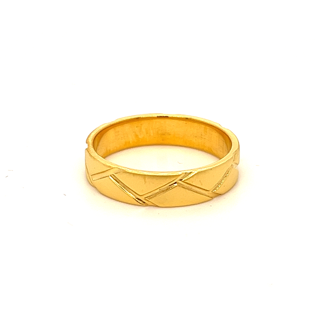 22k Gold Cabana bands Ring
