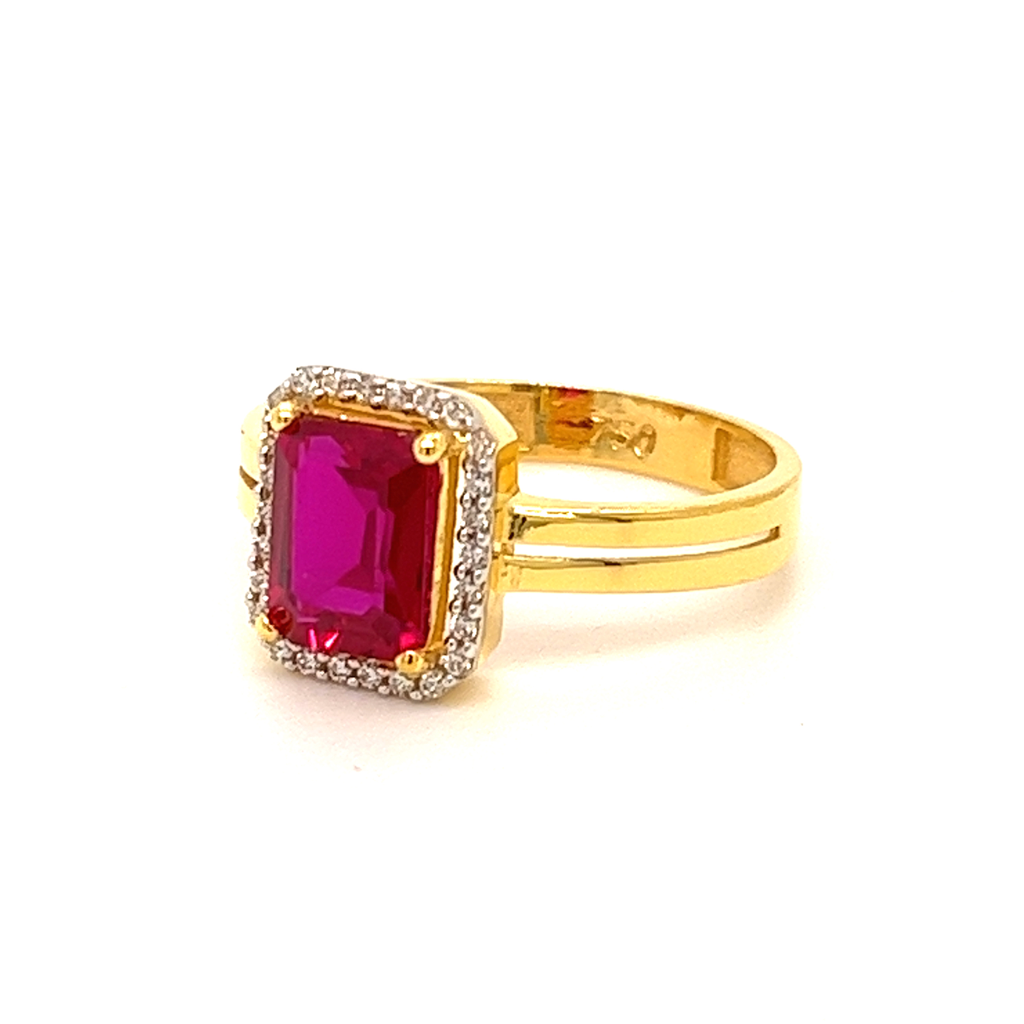 22k Gold CZ Forever Ring - Image 2