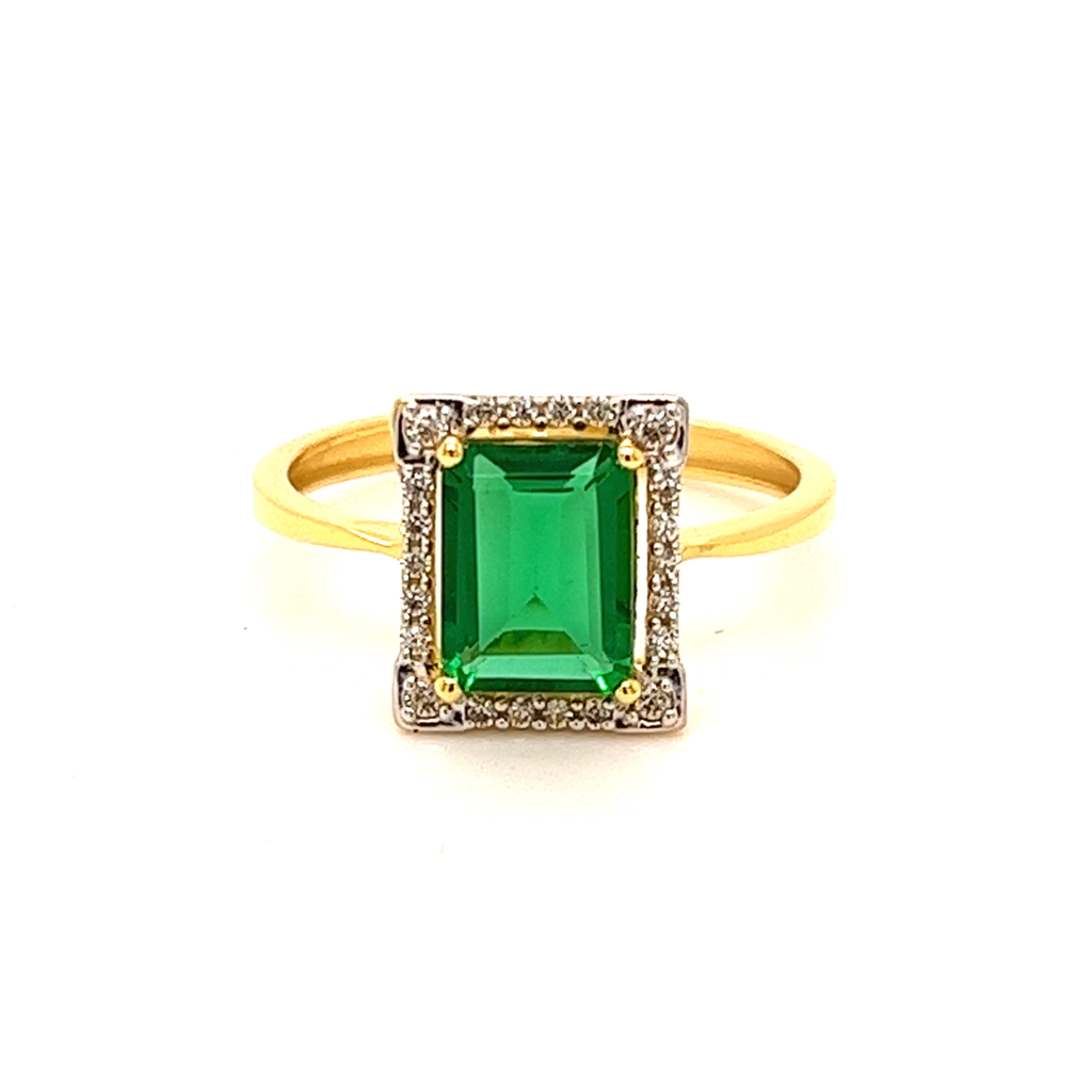 22k Gold CZ Graceful Ring - Image 3
