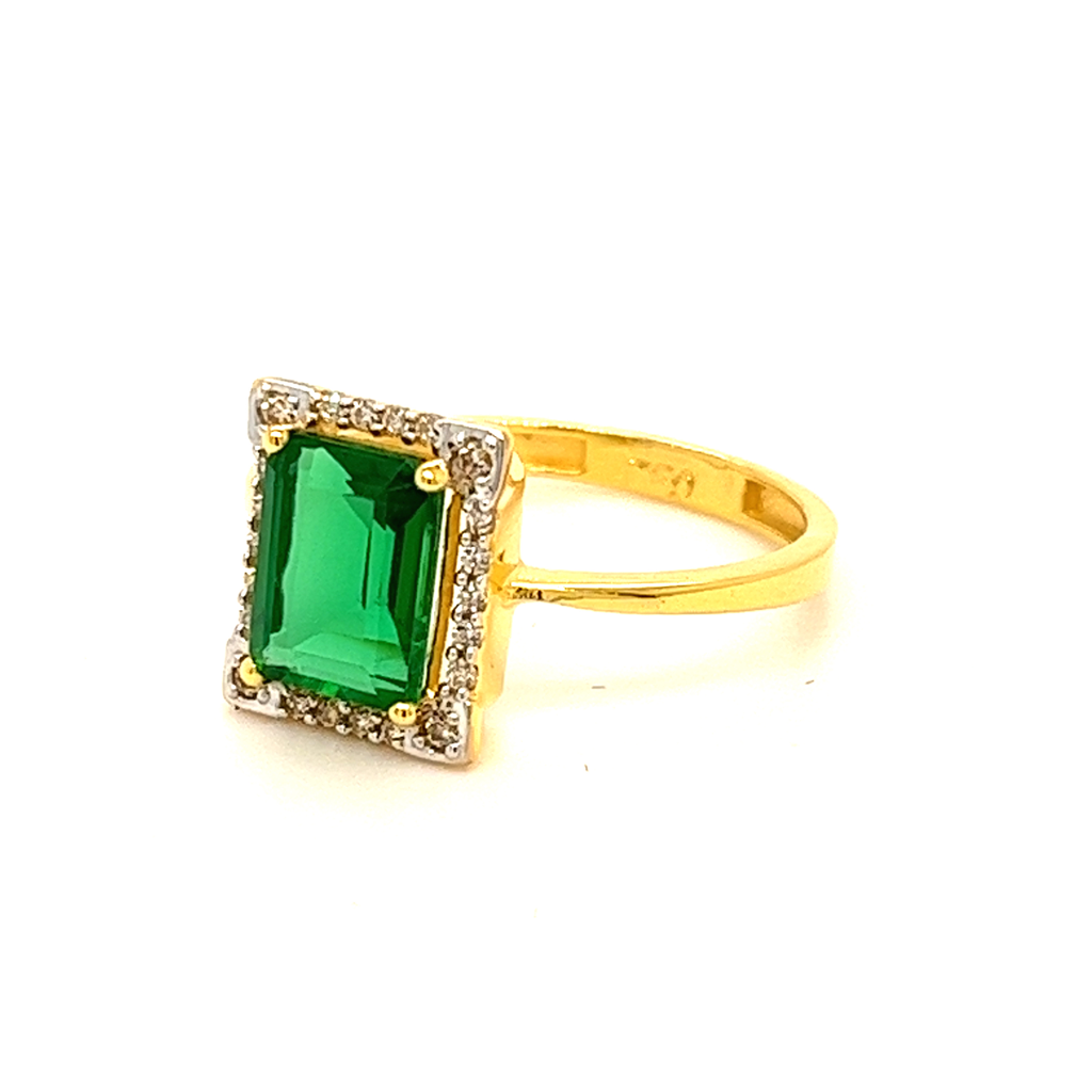 22k Gold CZ Graceful Ring - Image 2