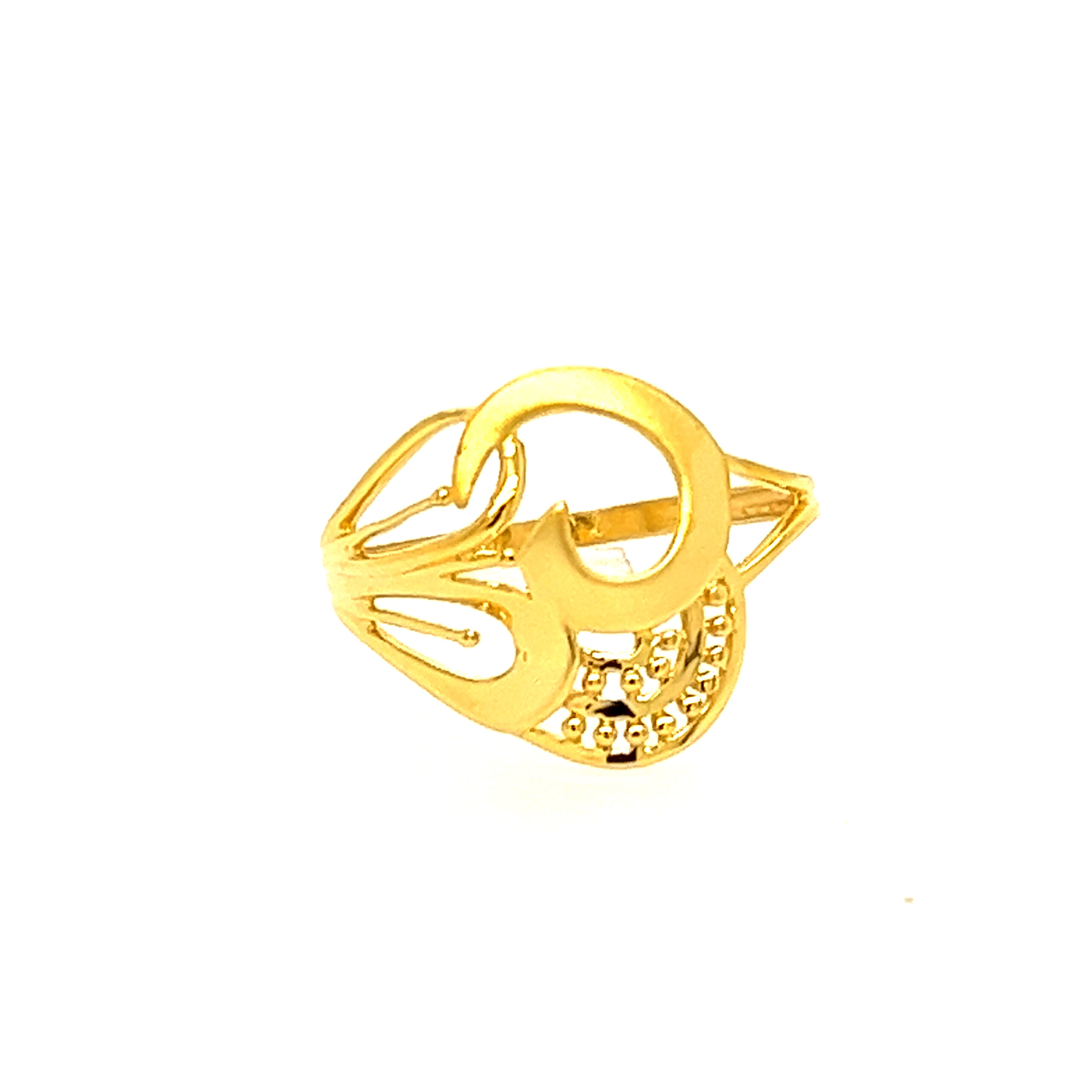 22k Gold Plain Flaunt Fondly Ring