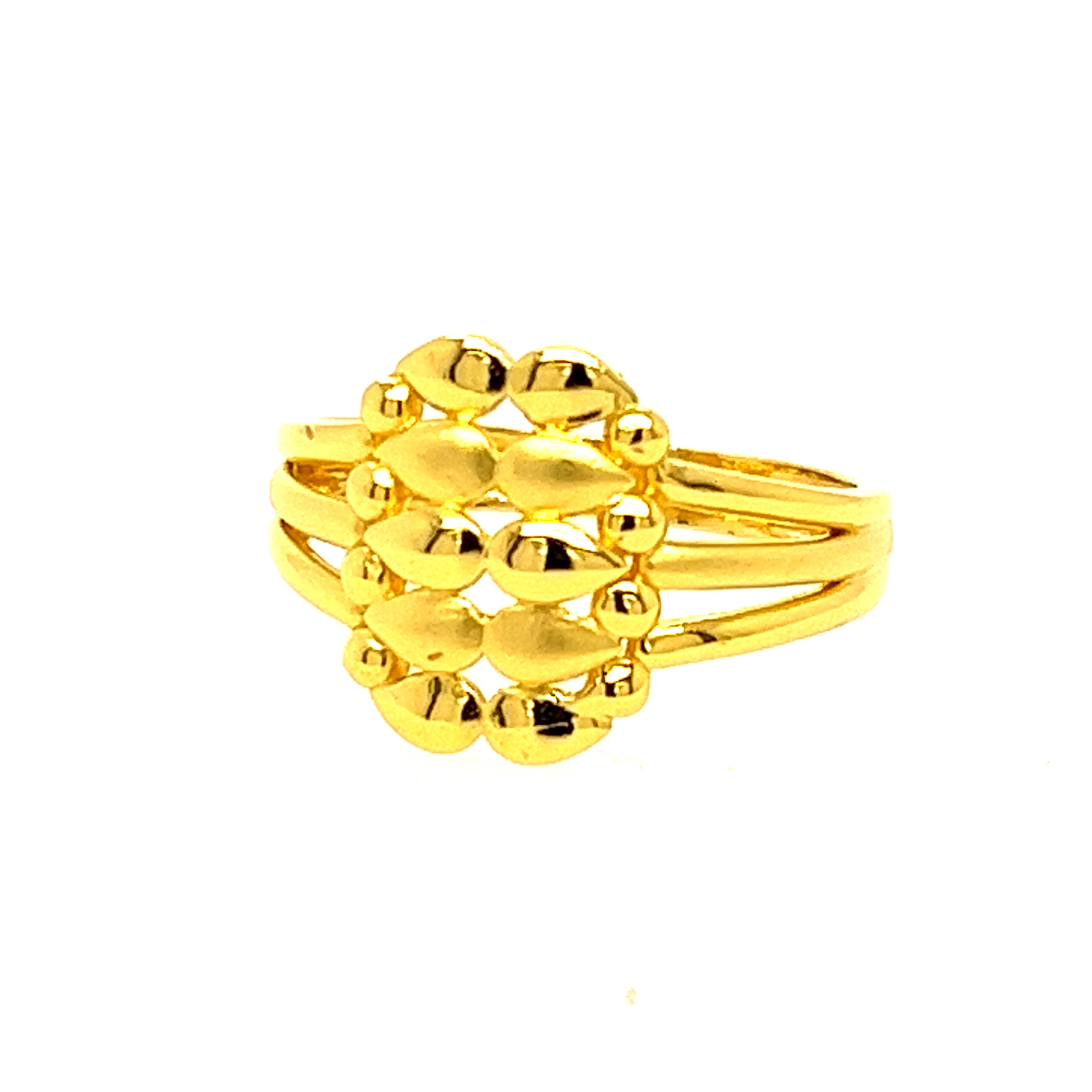22k Gold Plain Show Glow Ring - Image 3
