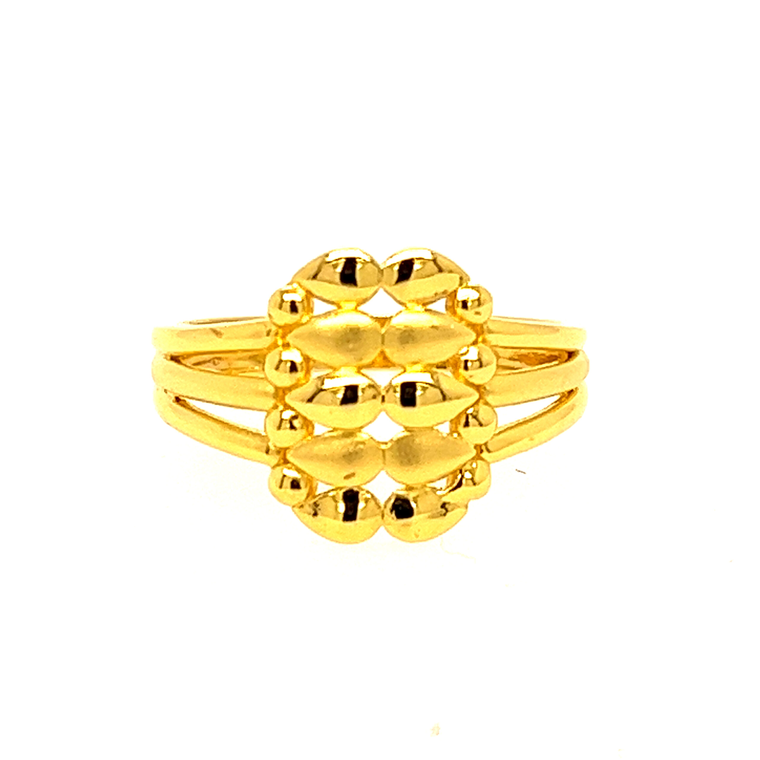 22k Gold Plain Show Glow Ring - Image 2