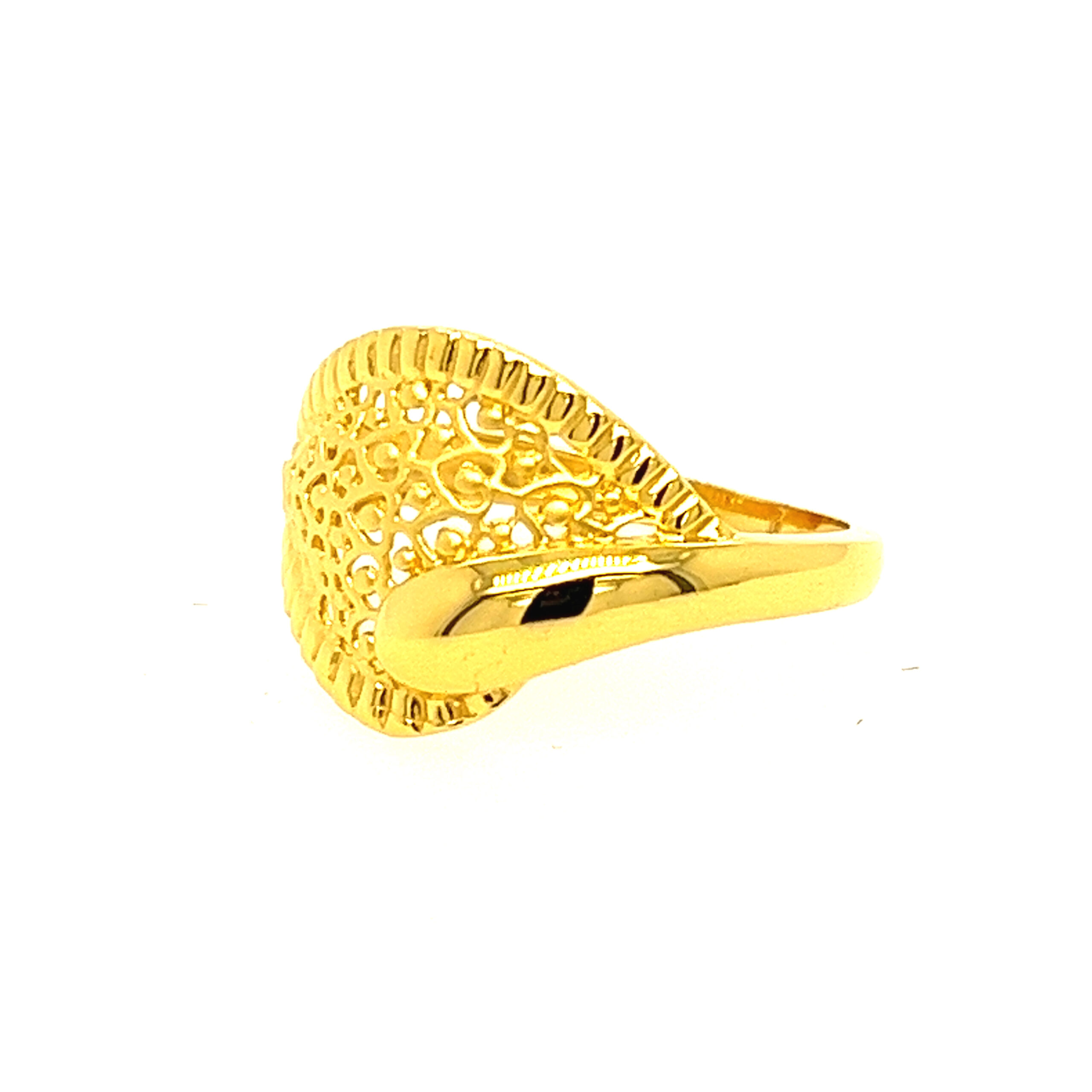 22k Gold Plain Merry Ring - Image 3
