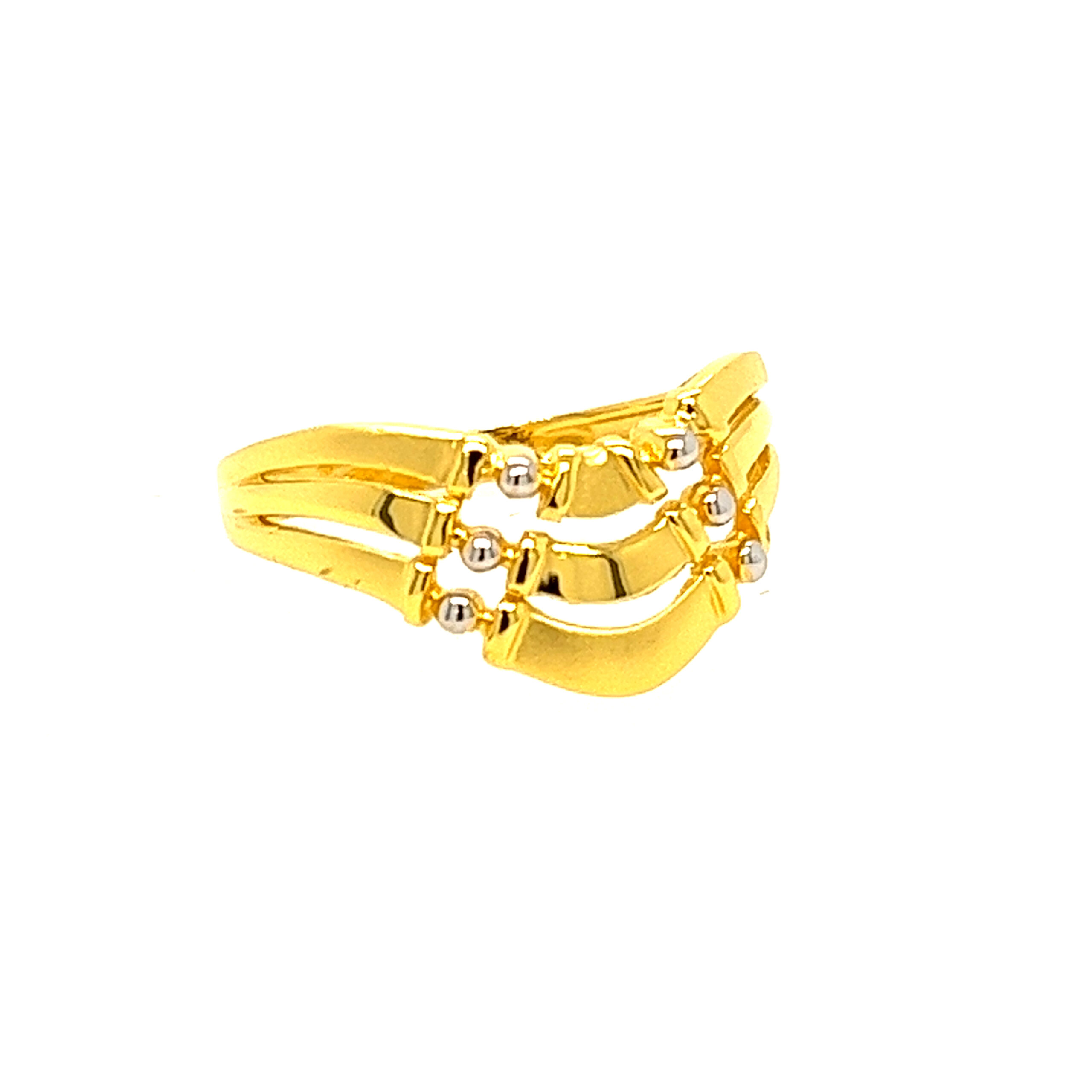 22k Gold Plain Paisley Perfect Ring - Image 3