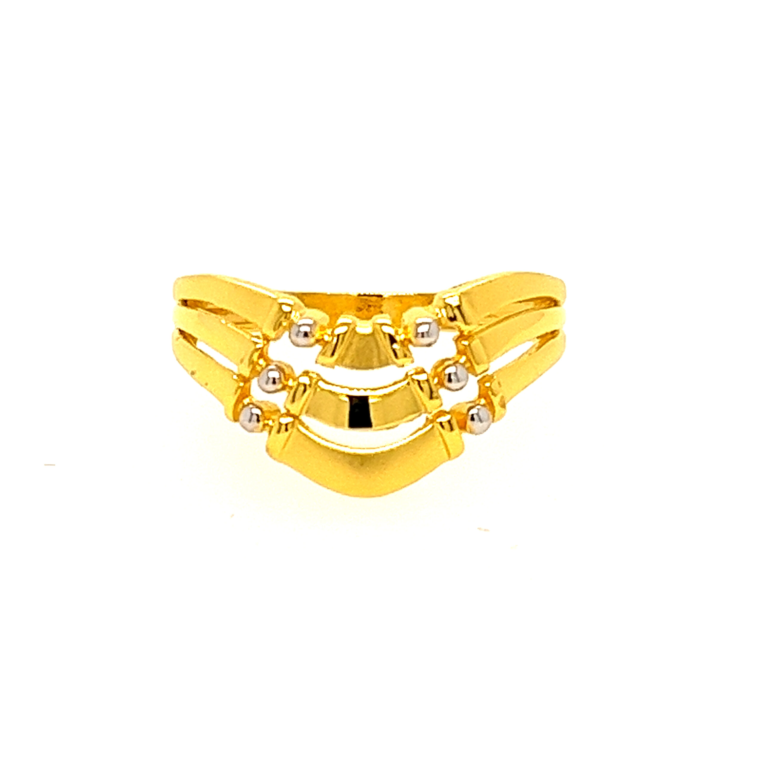 22k Gold Plain Paisley Perfect Ring - Image 2