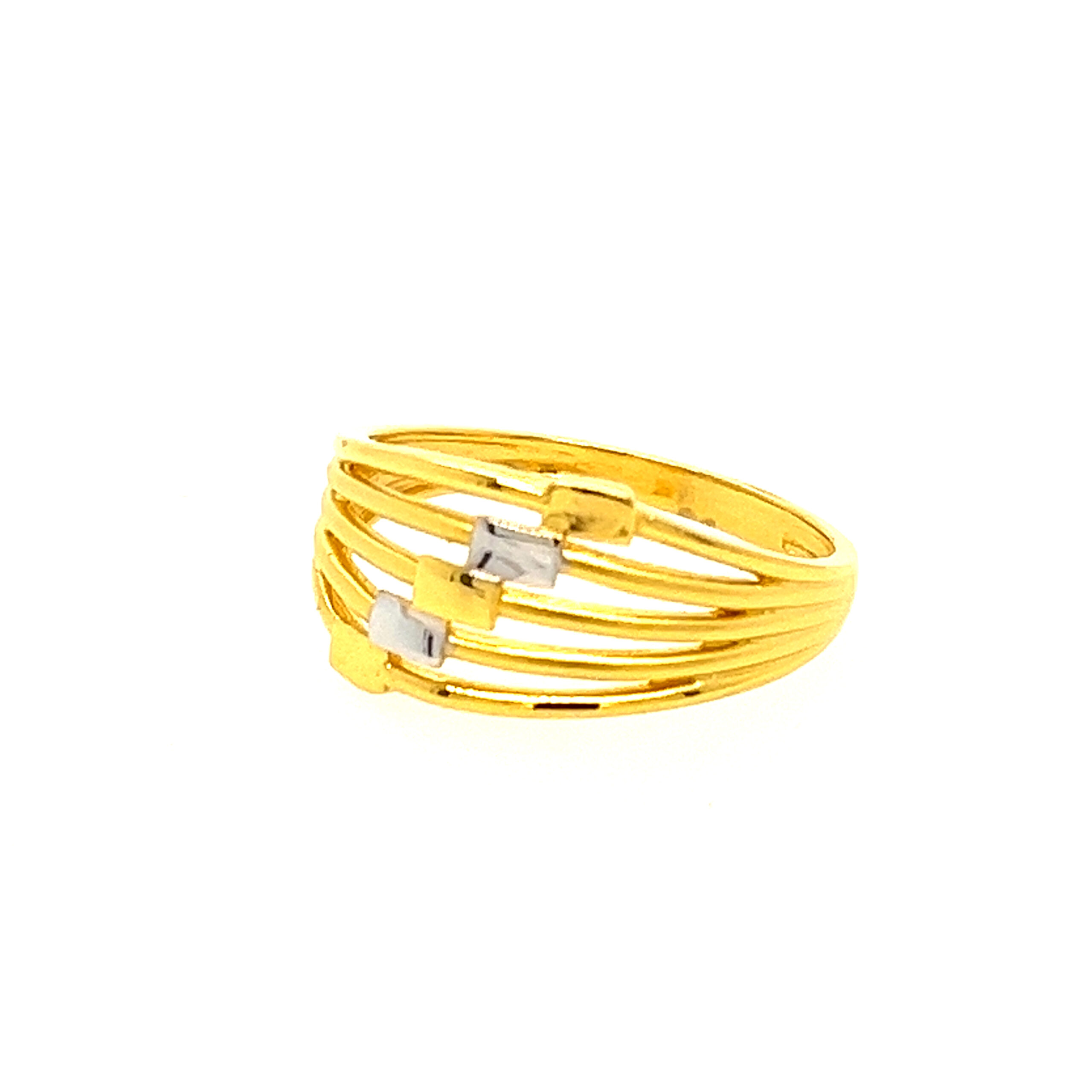 22k Gold Plain Flair Ring - Image 3